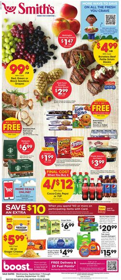 Weekly ad Smith’s Food and Drug 09/07/2022-09/13/2022