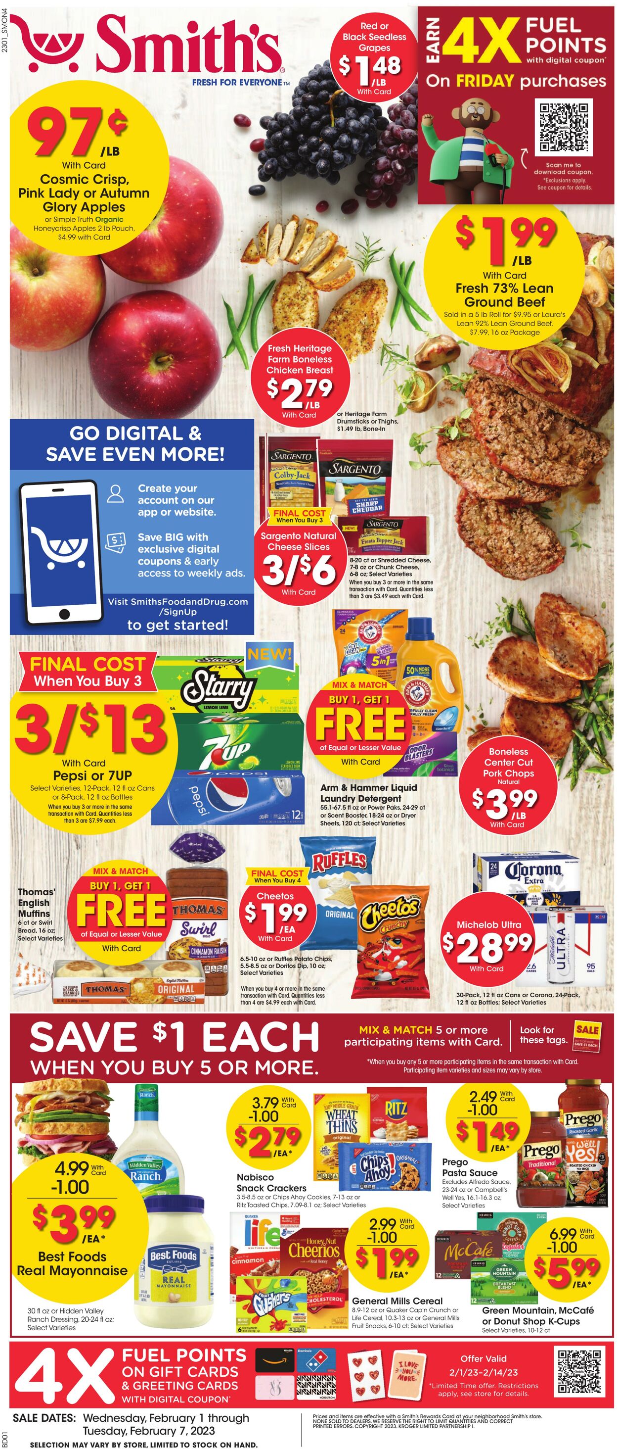 Weekly ad Smith’s Food and Drug 02/01/2023 - 02/07/2023