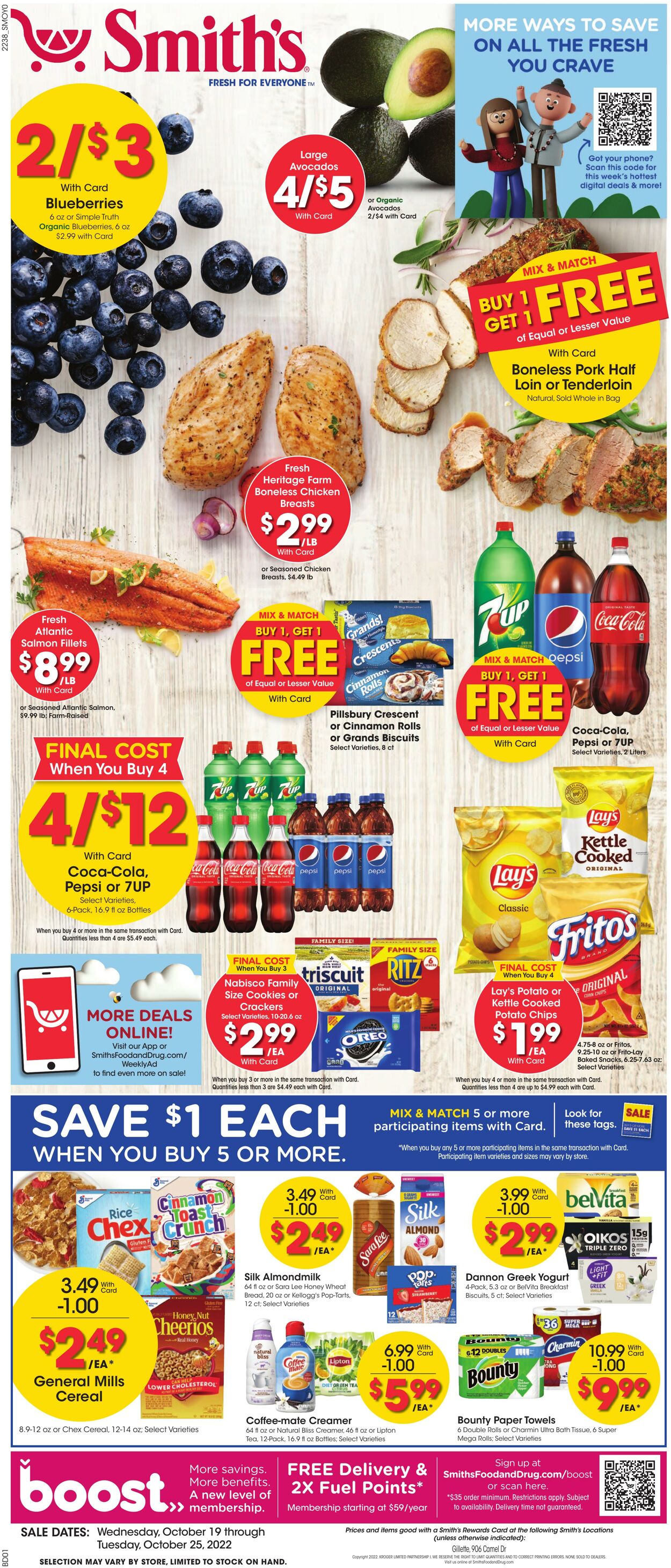 Weekly ad Smith’s Food and Drug 10/19/2022 - 10/25/2022