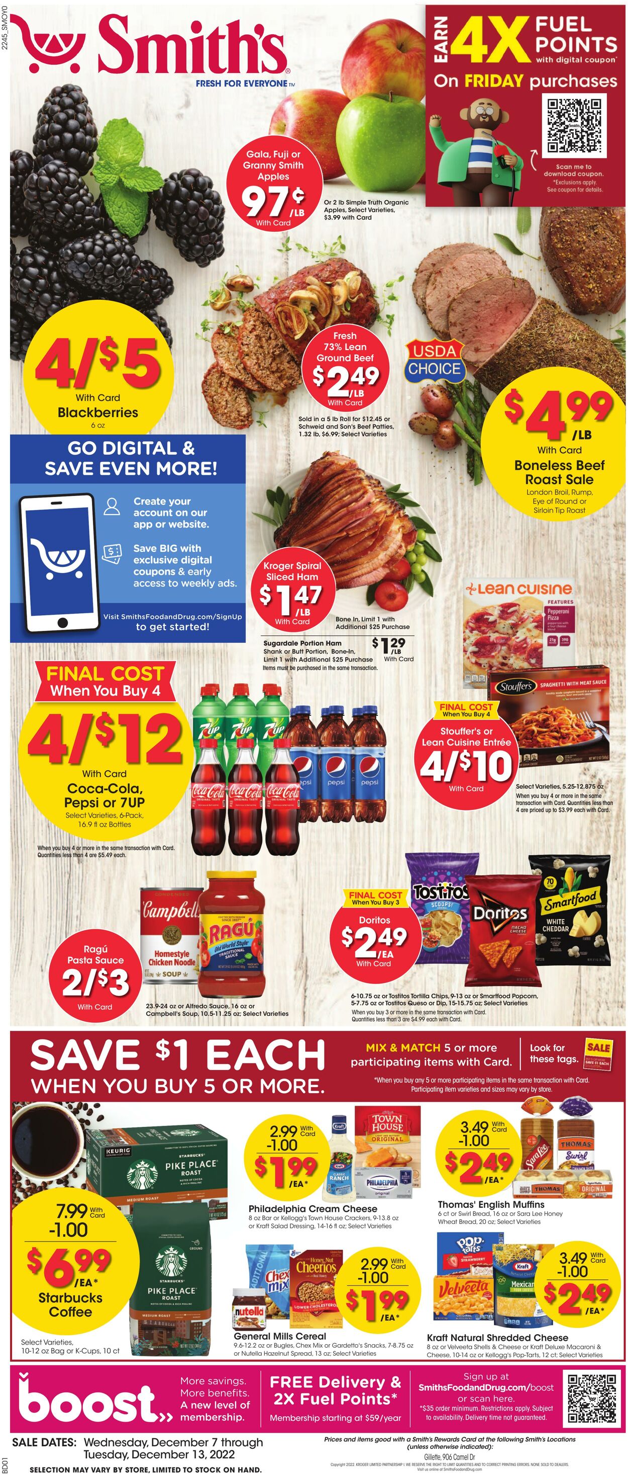 Weekly ad Smith’s Food and Drug 12/07/2022 - 12/13/2022