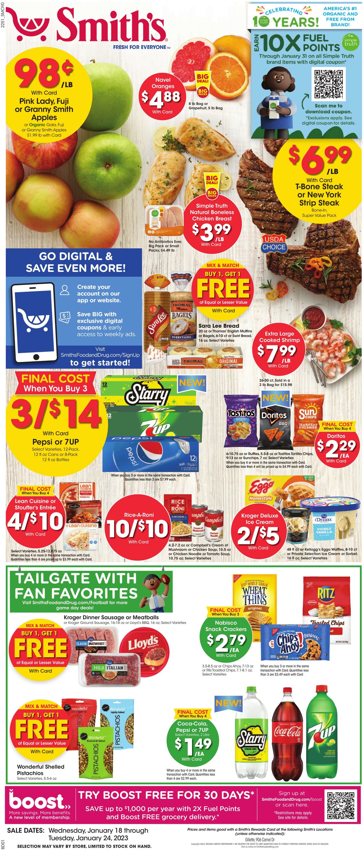 Weekly ad Smith’s Food and Drug 01/18/2023-01/24/2023