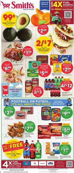 Weekly ad Smith’s Food and Drug 11/25/2022-11/29/2022