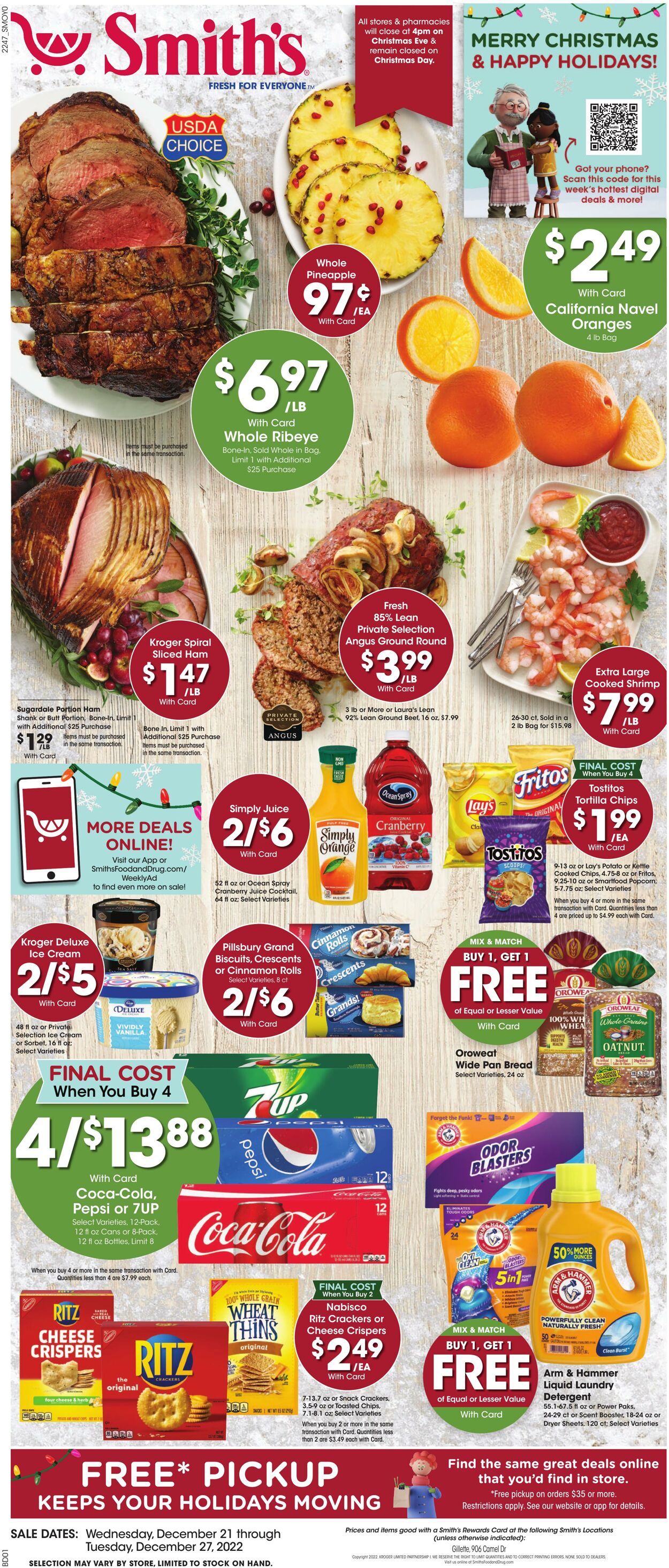 Weekly ad Smith’s Food and Drug 12/21/2022-12/27/2022