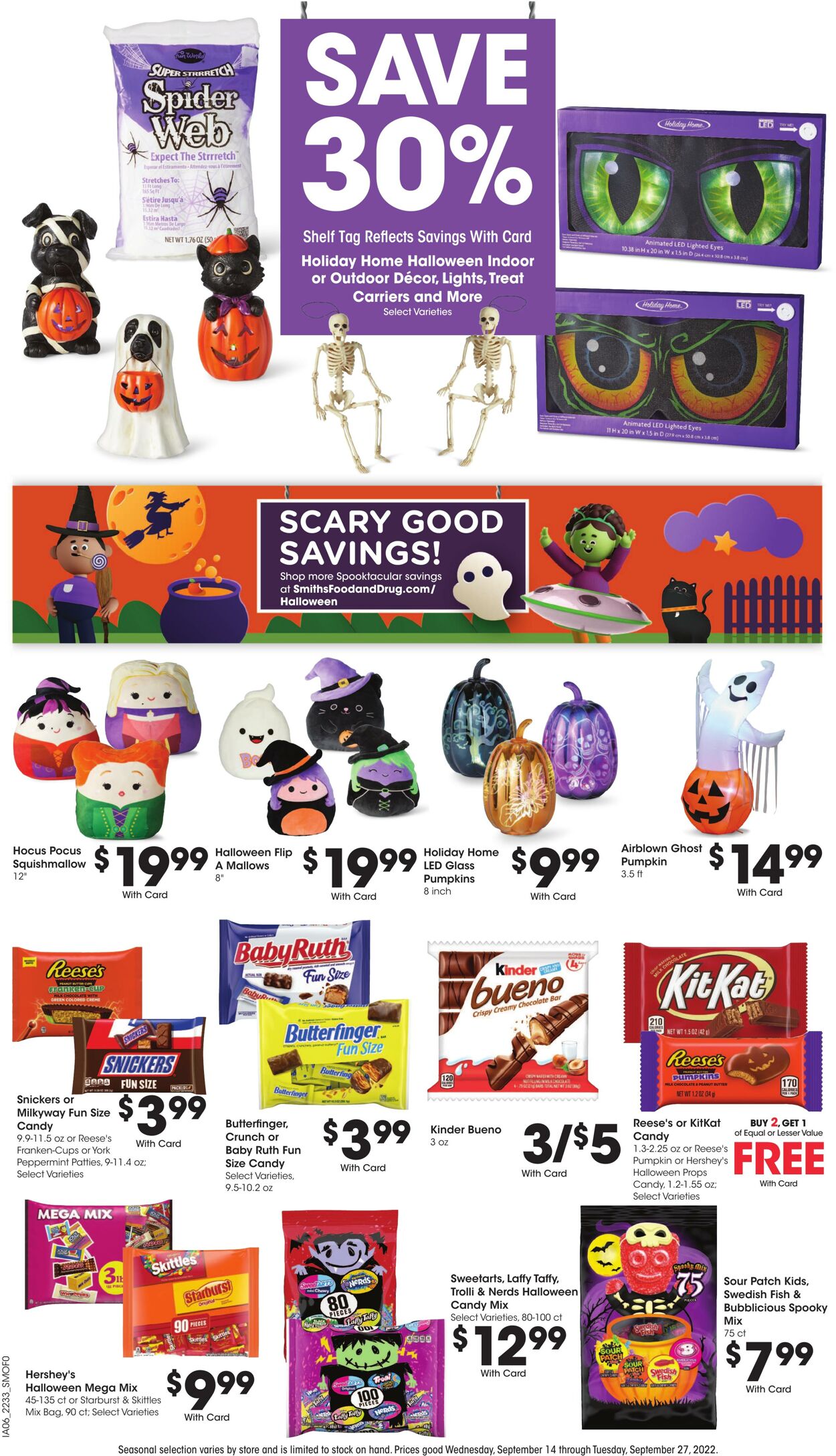 Weekly ad Smith’s Food and Drug 09/14/2022 - 09/20/2022