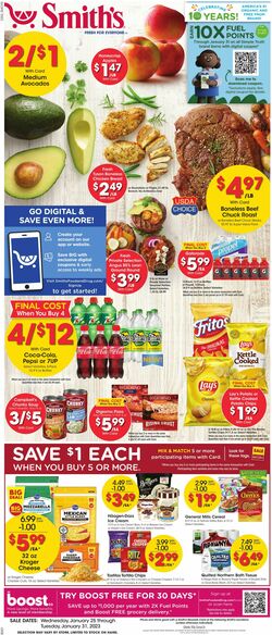 Weekly ad Smith’s Food and Drug 01/25/2023-01/31/2023