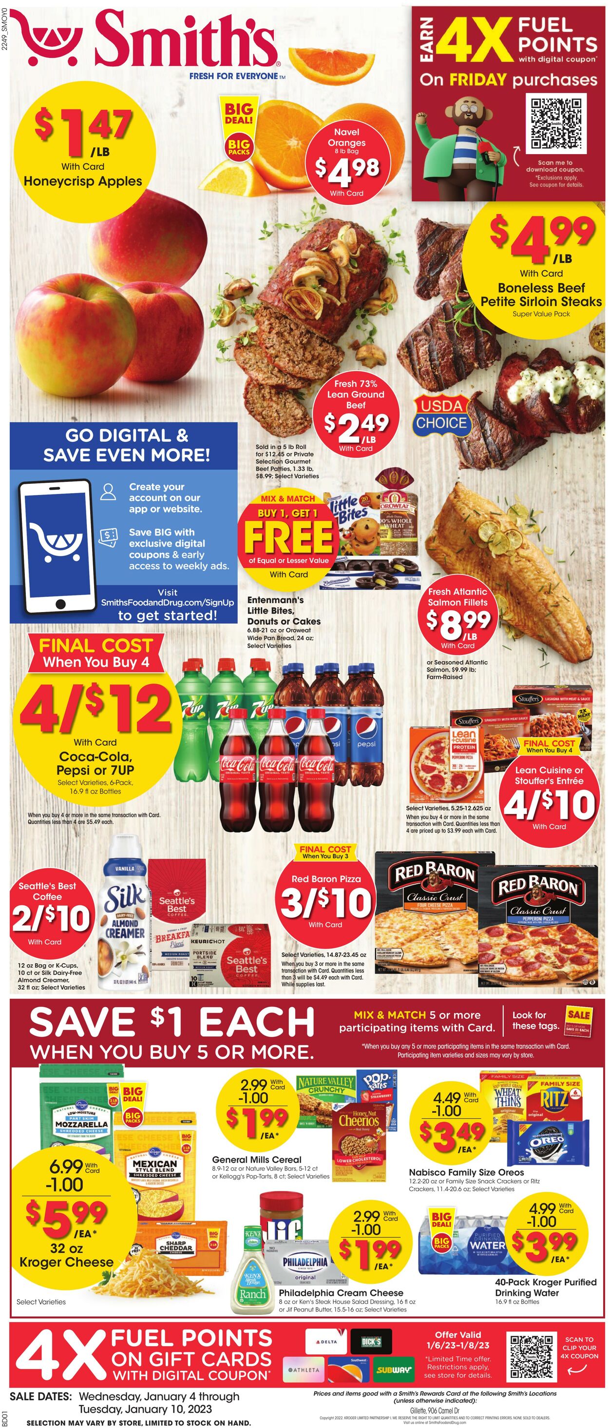 Weekly ad Smith’s Food and Drug 01/04/2023-01/10/2023