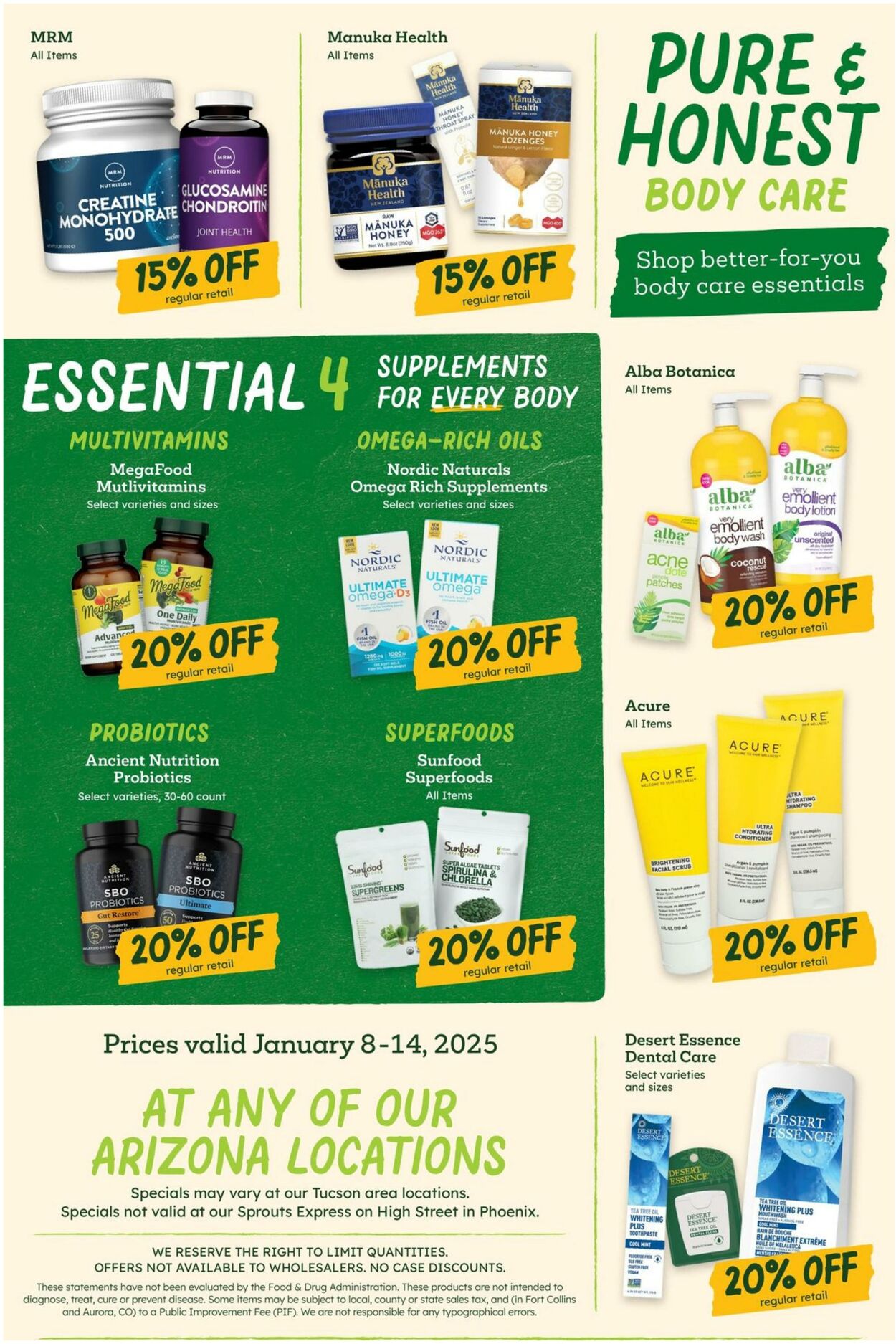 Weekly ad Sprouts 01/08/2025 - 01/14/2025