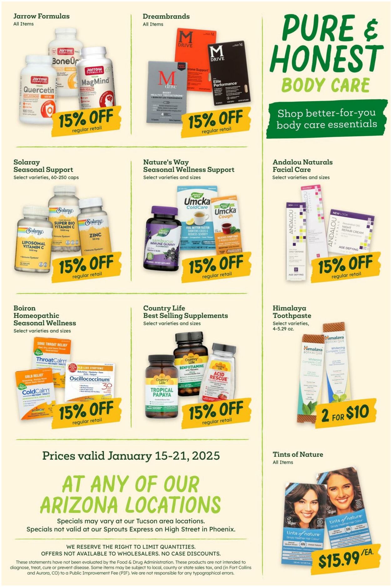 Weekly ad Sprouts 01/15/2025 - 01/21/2025