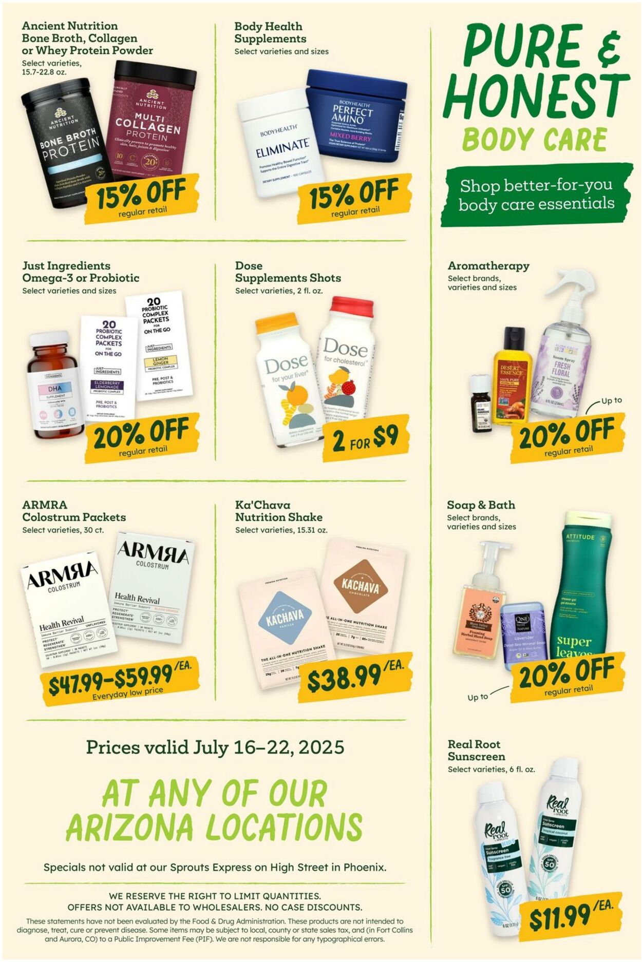 Weekly ad Sprouts 07/16/2025 - 07/22/2025