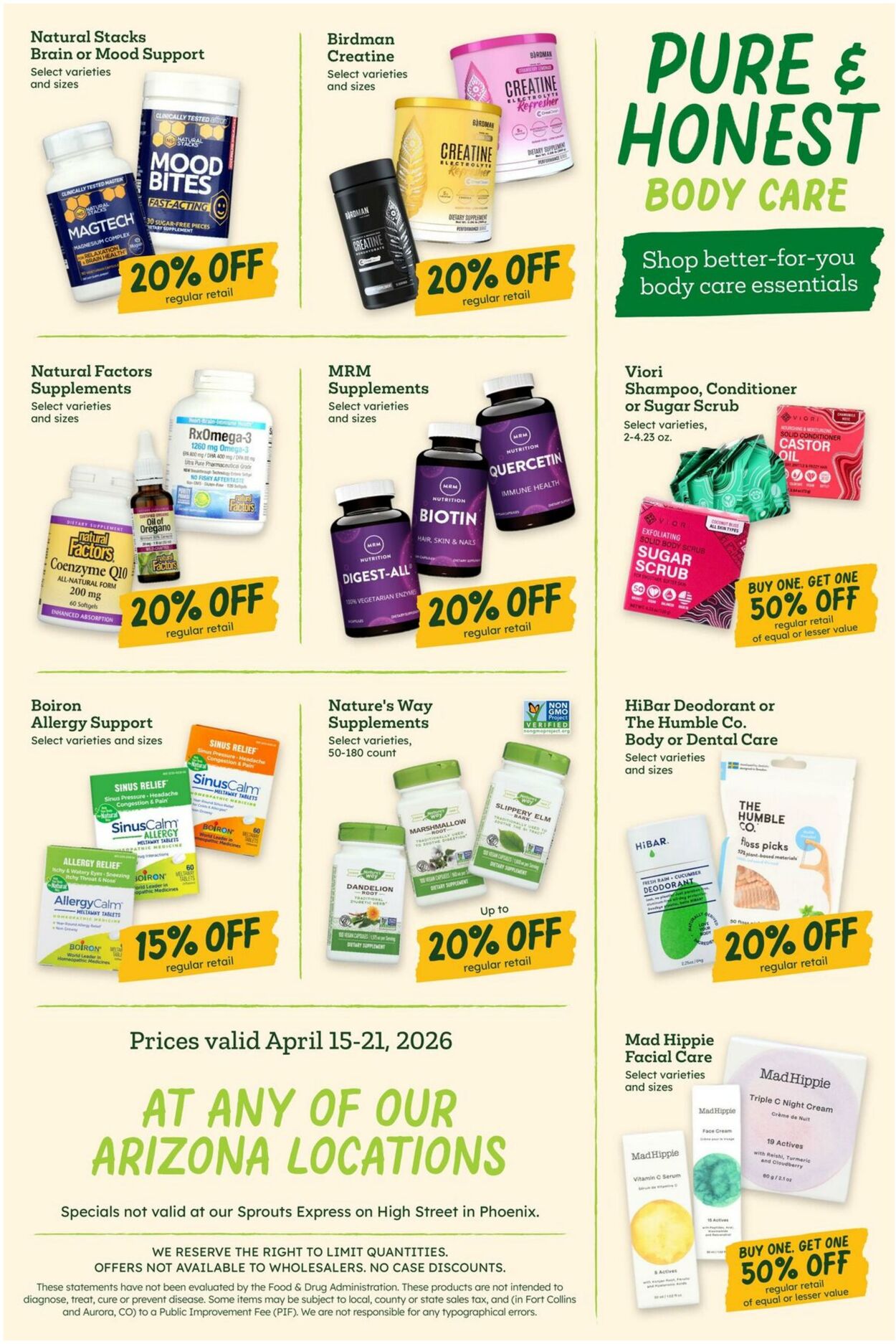 Weekly ad Sprouts 04/15/2026 - 04/21/2026