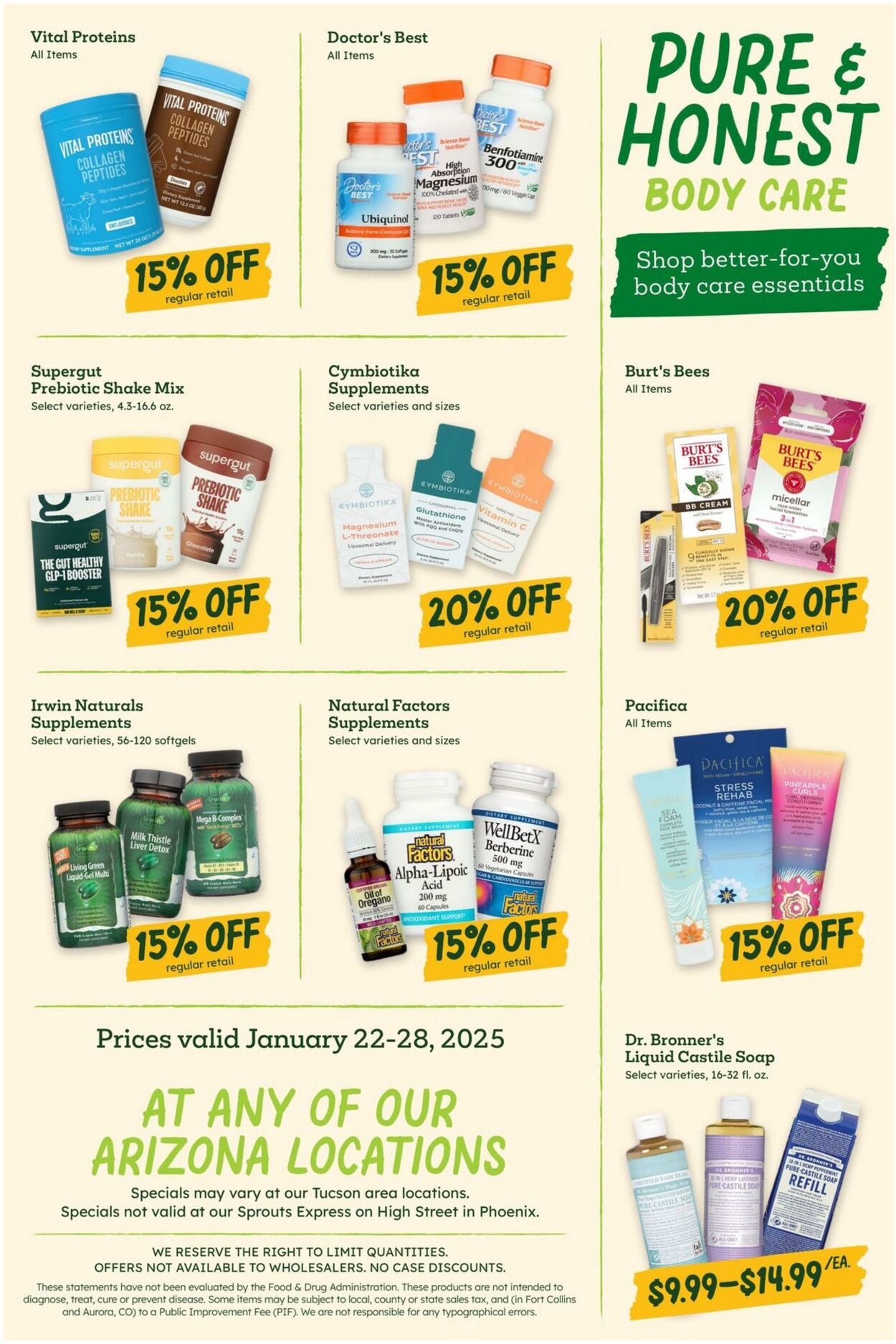 Weekly ad Sprouts 01/22/2025 - 01/28/2025