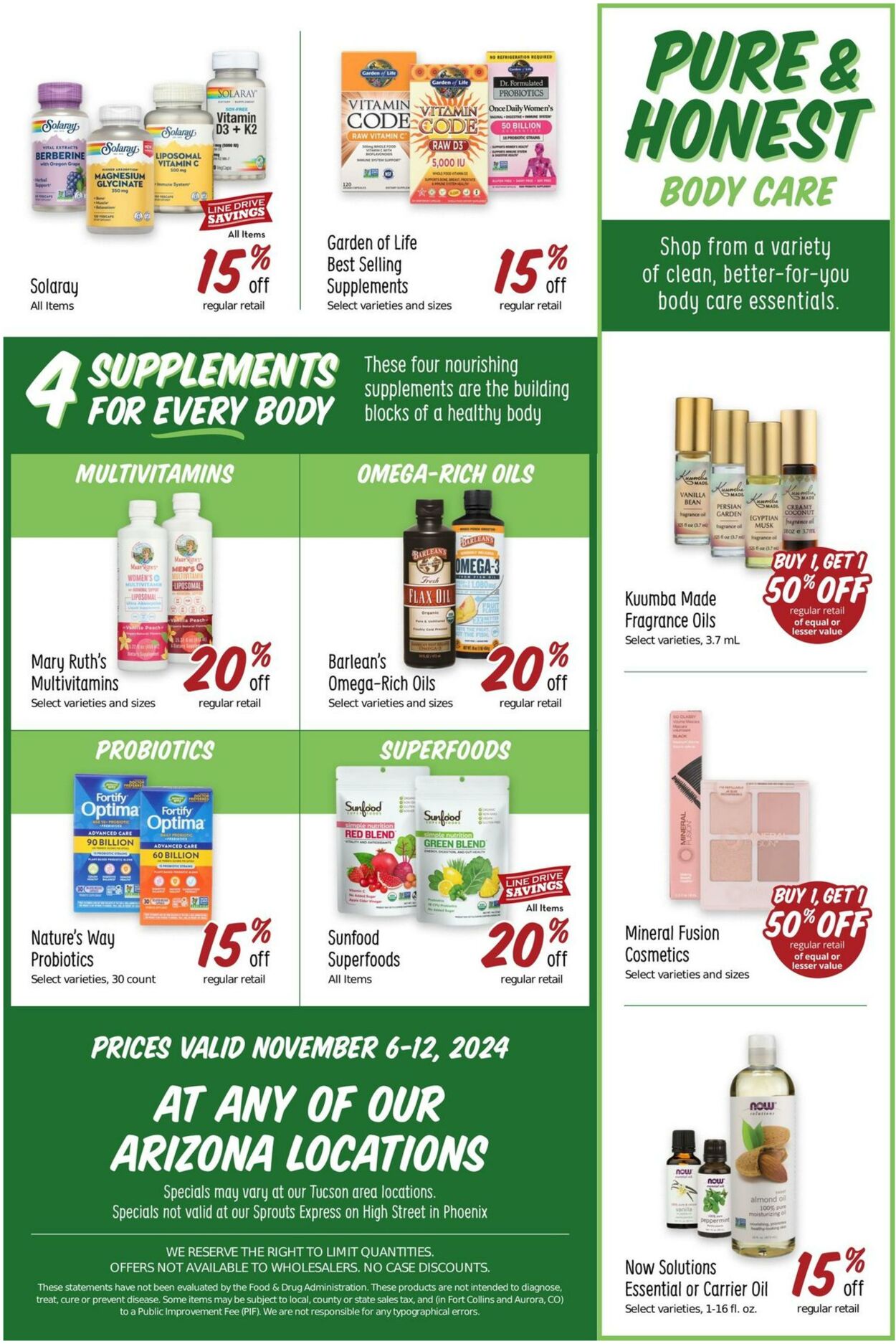 Weekly ad Sprouts 11/06/2024 - 11/12/2024