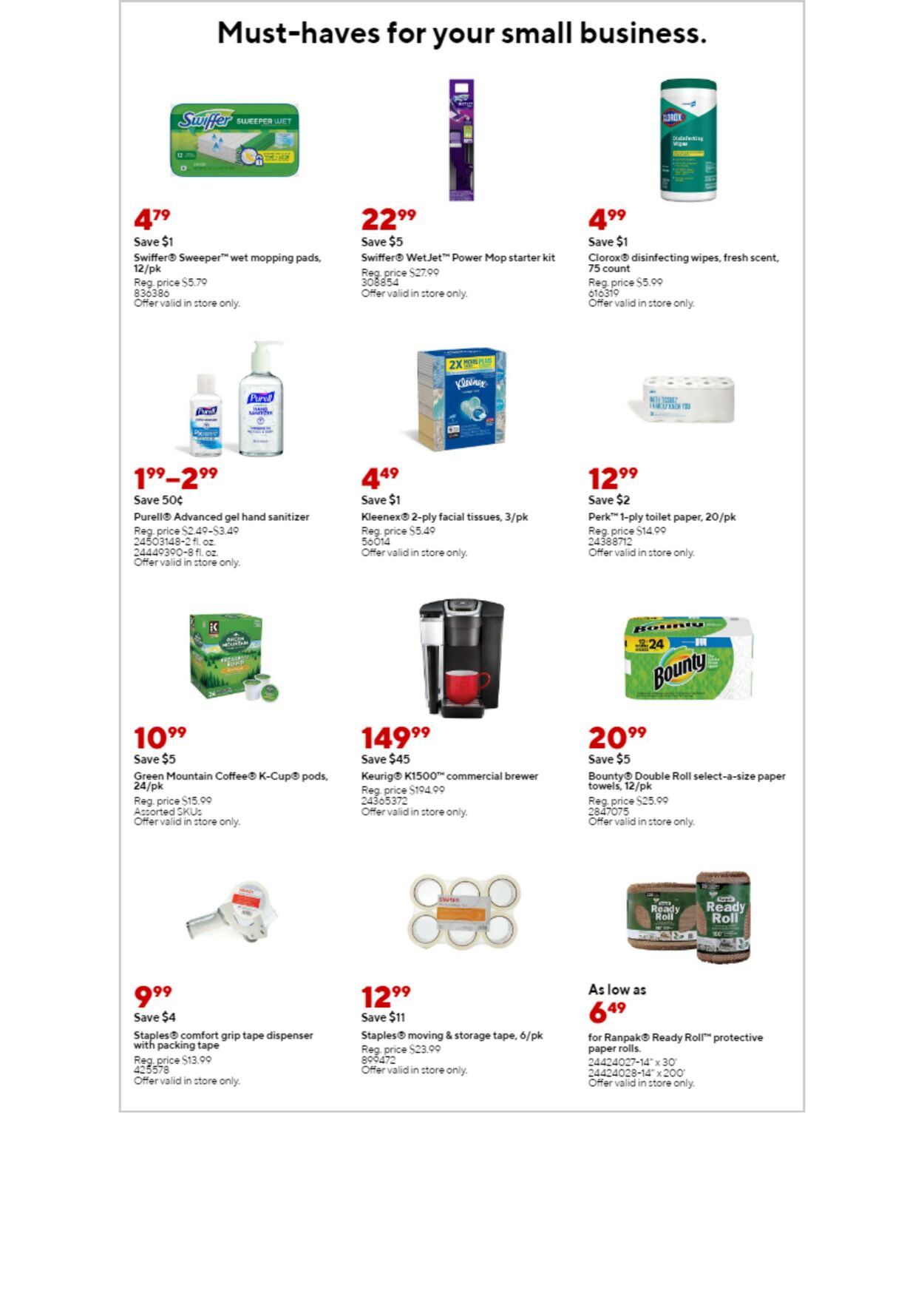 Weekly ad Staples 04/17/2022 - 04/23/2022