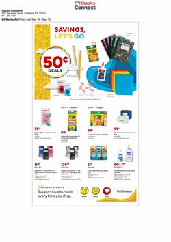 Weekly ad Staples 09/04/2022-09/10/2022