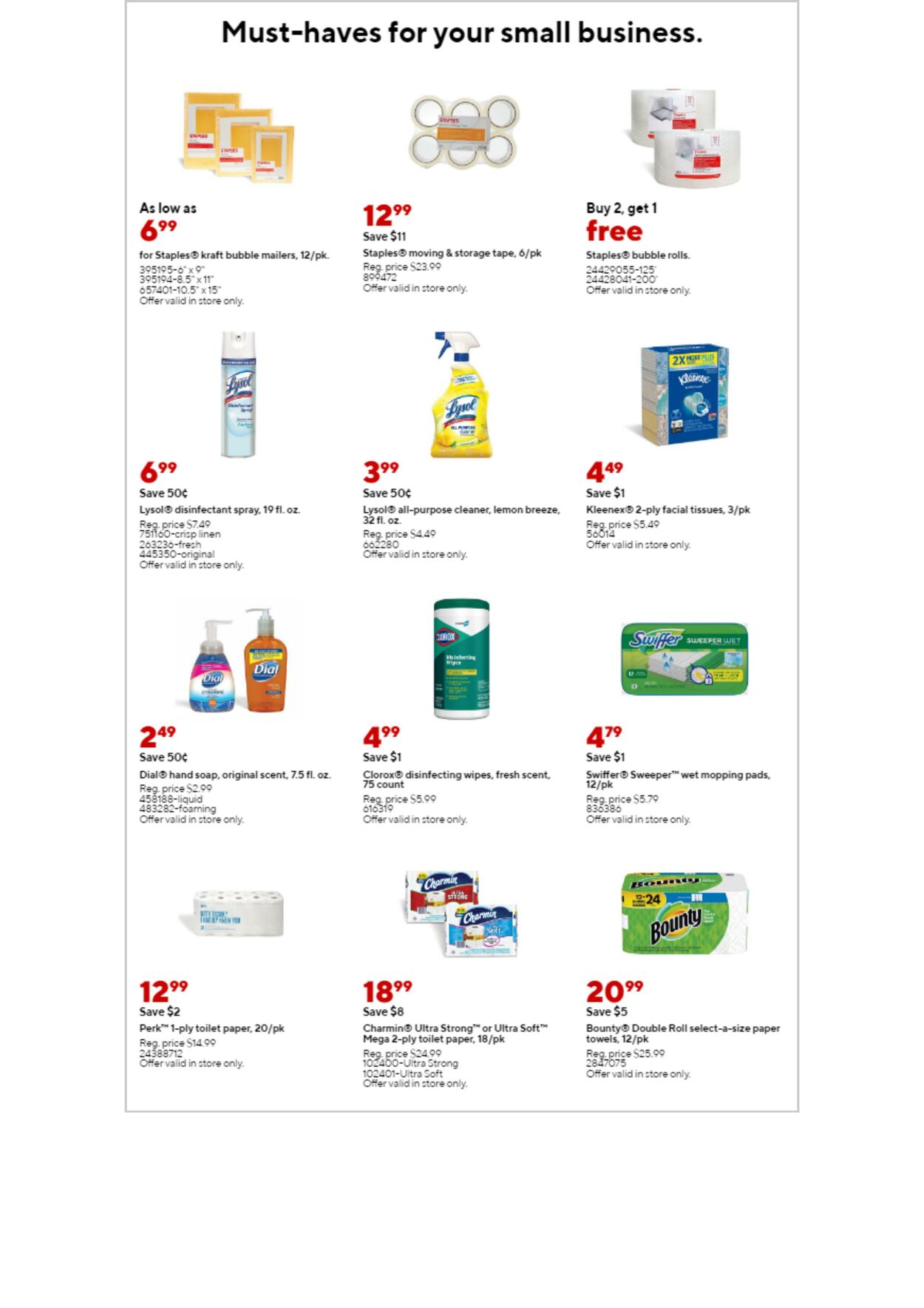 Weekly ad Staples 05/01/2022 - 05/07/2022