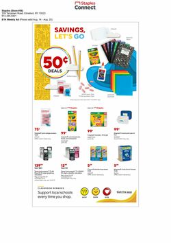 Weekly ad Staples 08/14/2022-08/20/2022