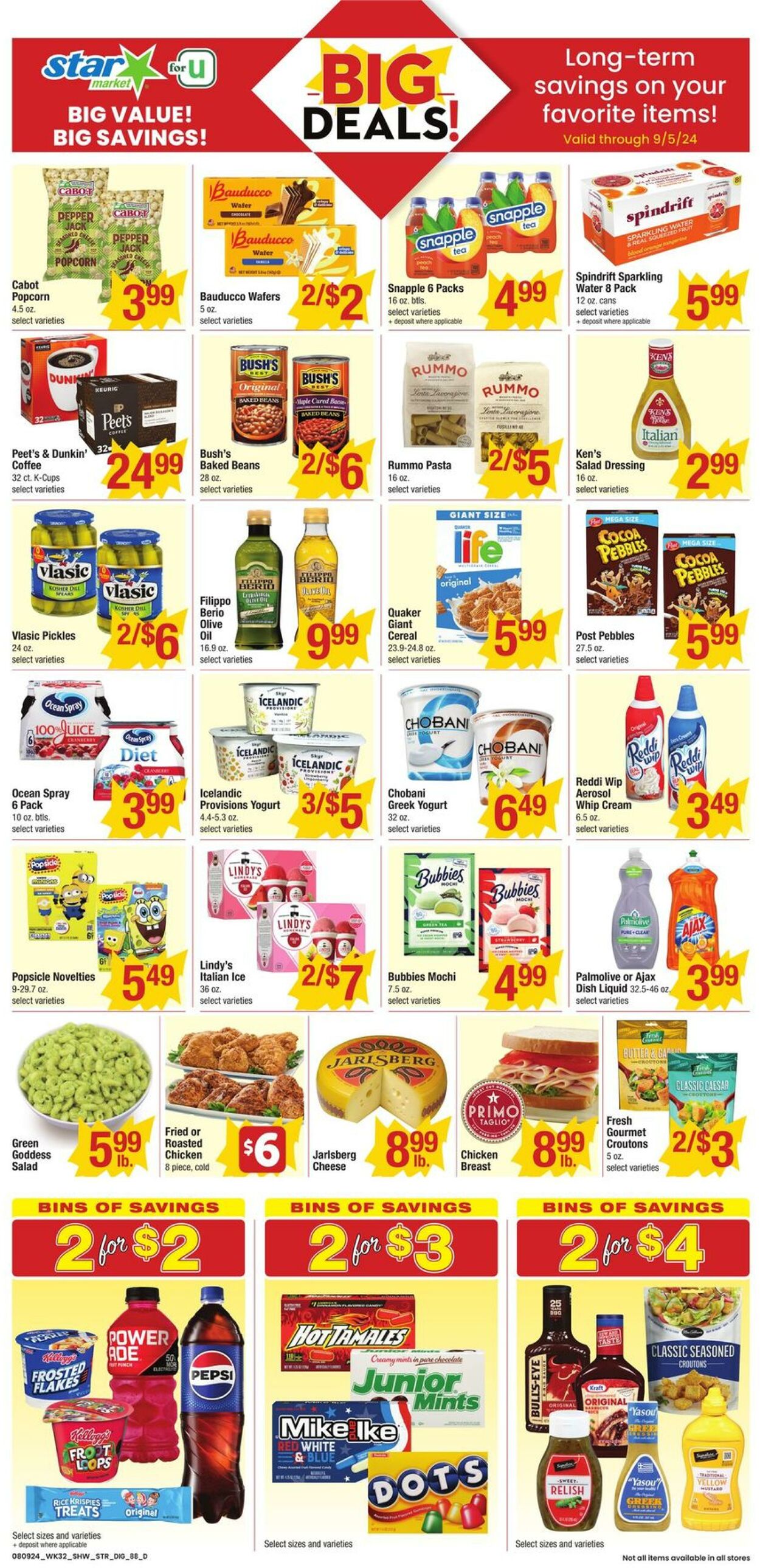 Weekly ad Star Markets 08/09/2024 - 09/05/2024