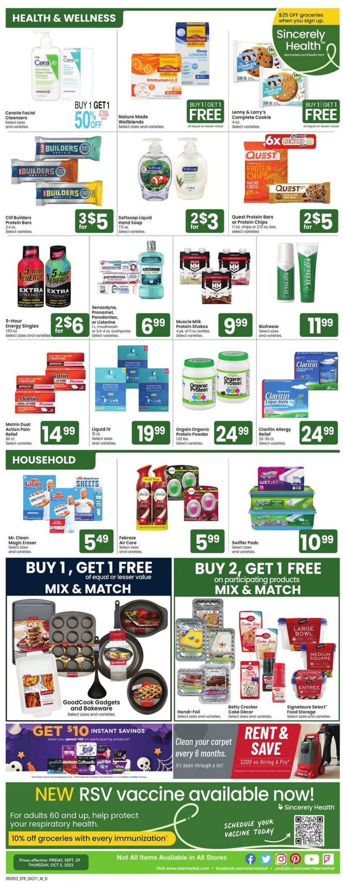 Weekly ad Star Markets 09/29/2023 - 01/04/2024