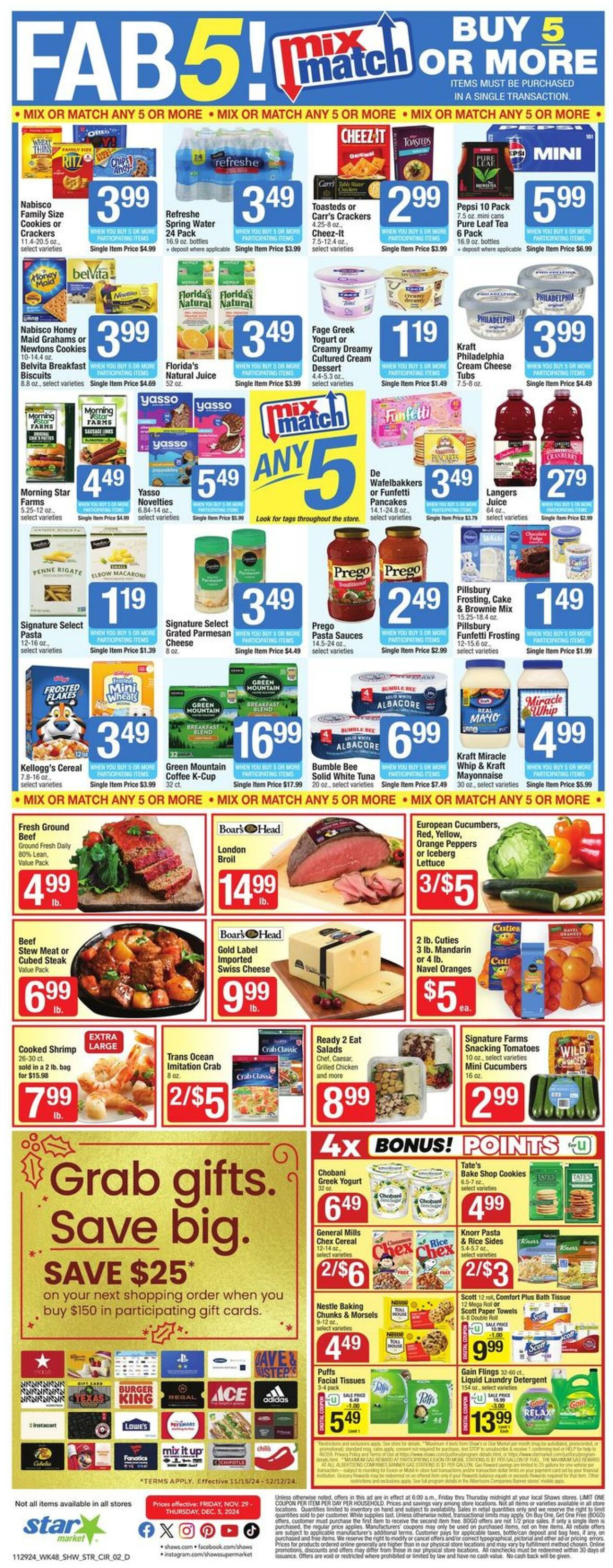 Weekly ad Star Markets 11/29/2024 - 12/05/2024