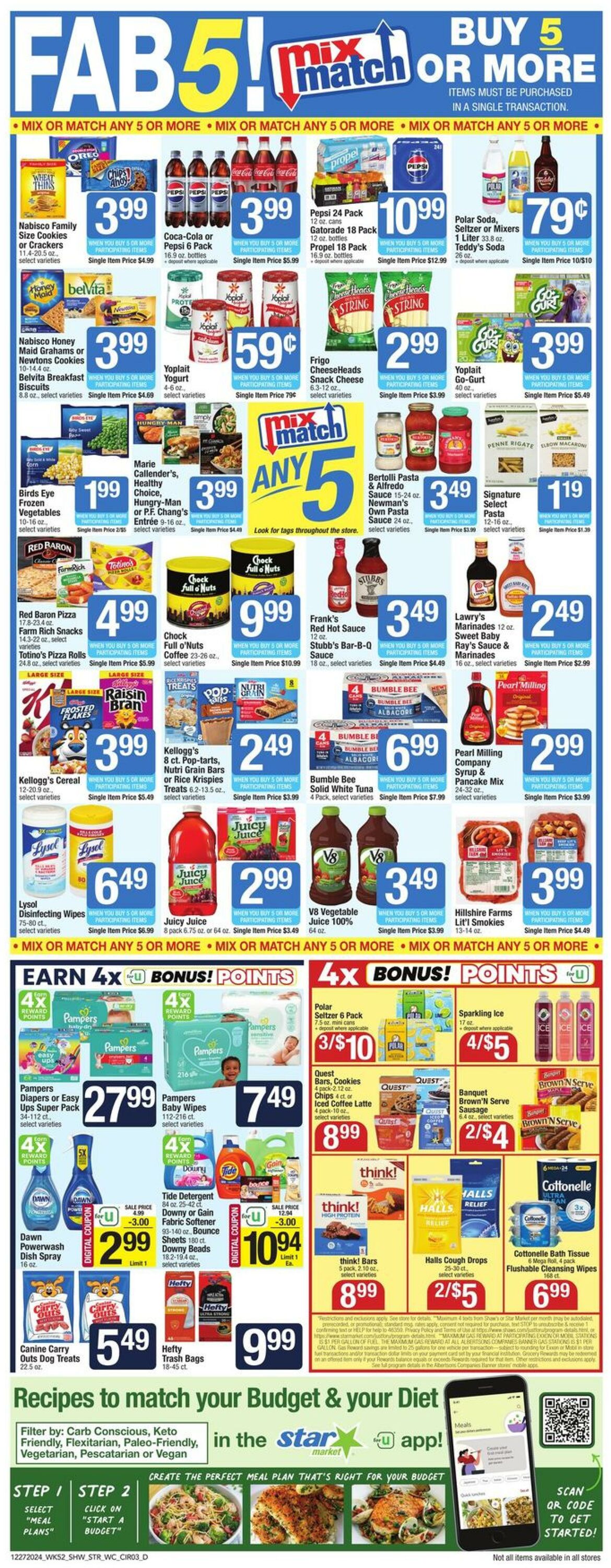 Weekly ad Star Markets 12/27/2024 - 01/02/2025