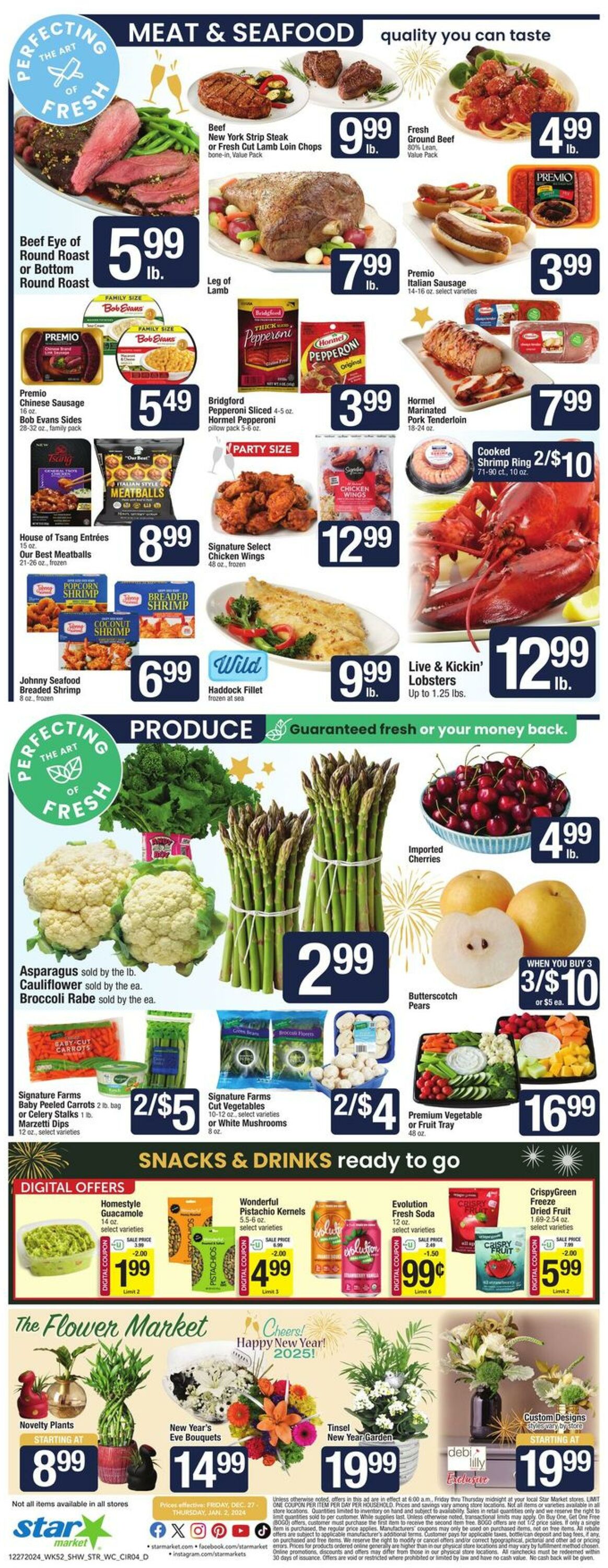 Weekly ad Star Markets 12/27/2024 - 01/02/2025