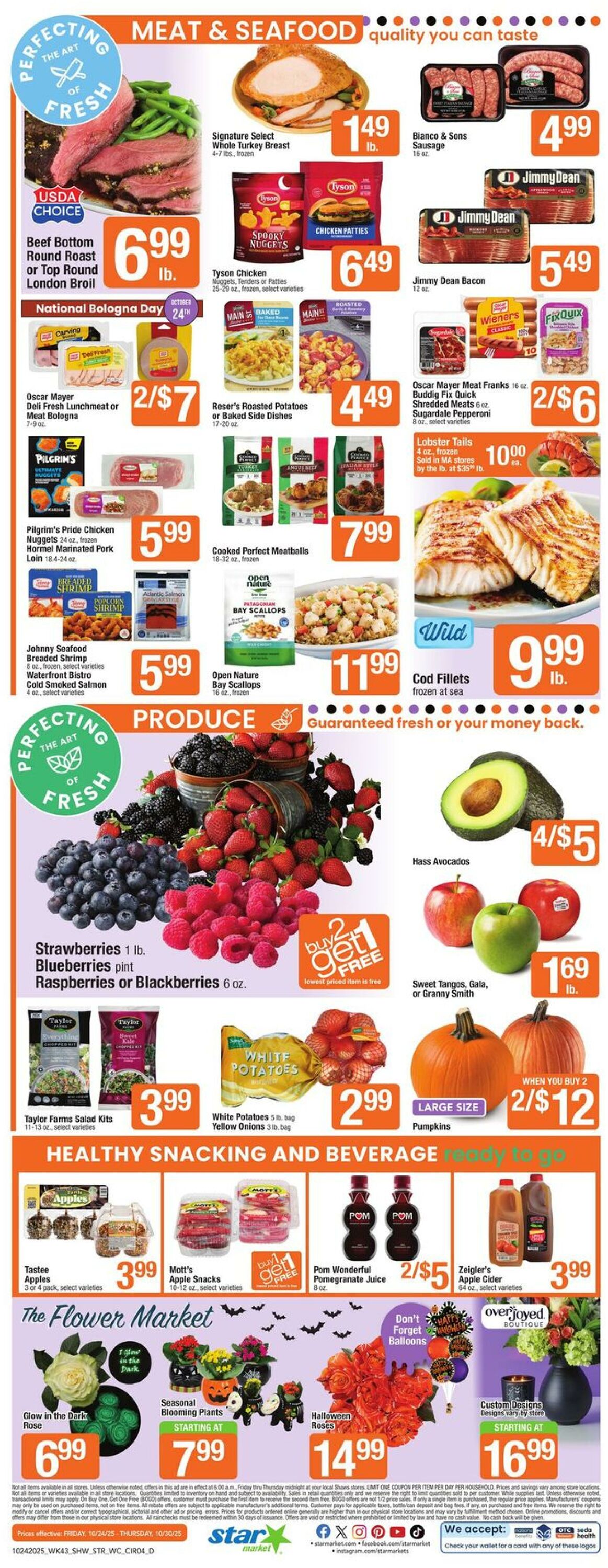 Weekly ad Star Markets 10/24/2025 - 10/30/2025