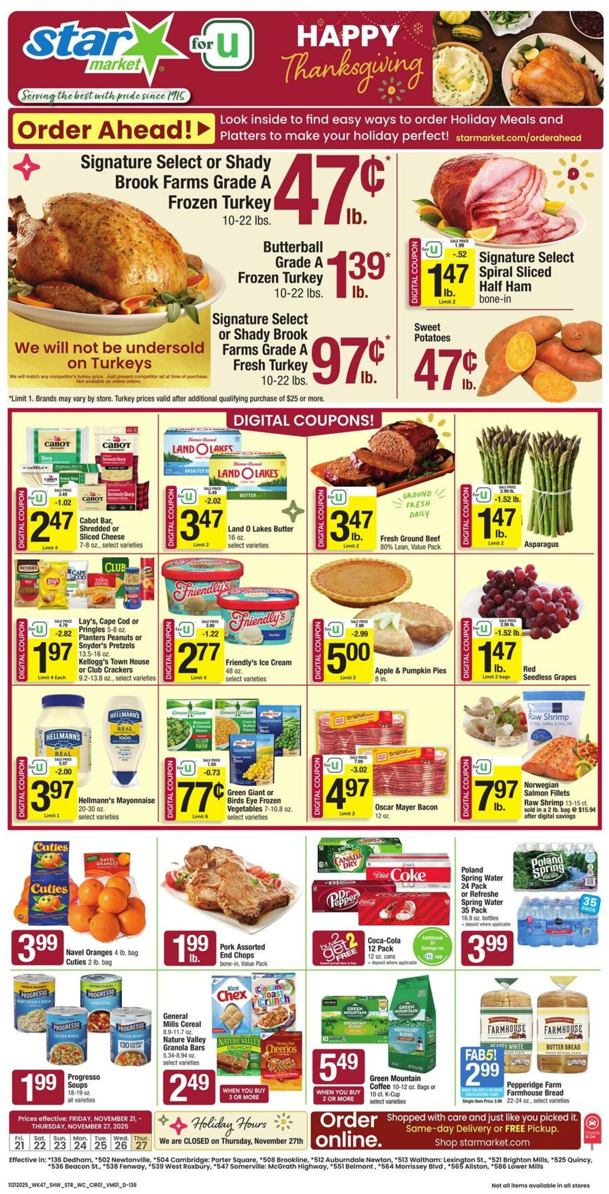 Weekly ad Star Markets 11/21/2025 - 11/27/2025