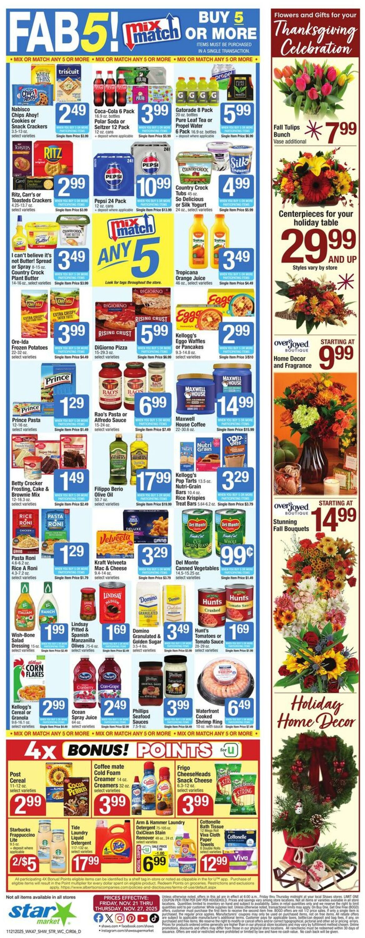 Weekly ad Star Markets 11/21/2025 - 11/27/2025