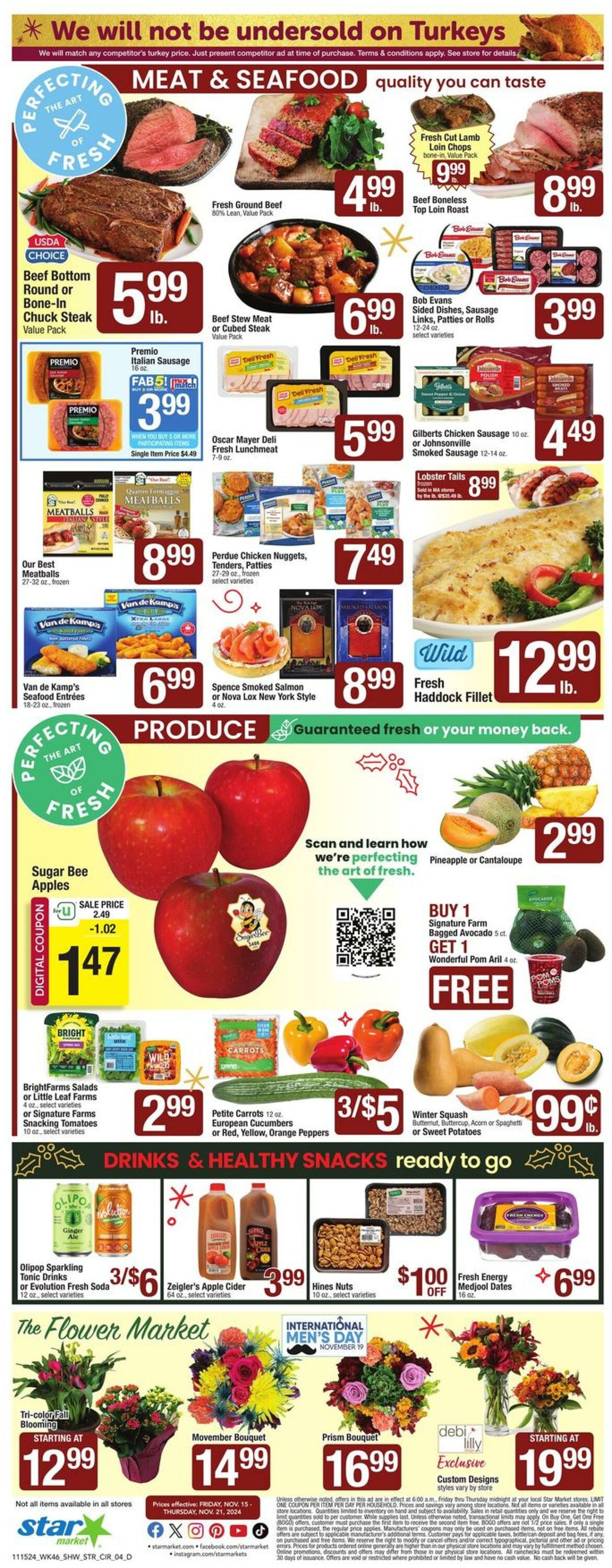 Weekly ad Star Markets 11/15/2024 - 11/21/2024