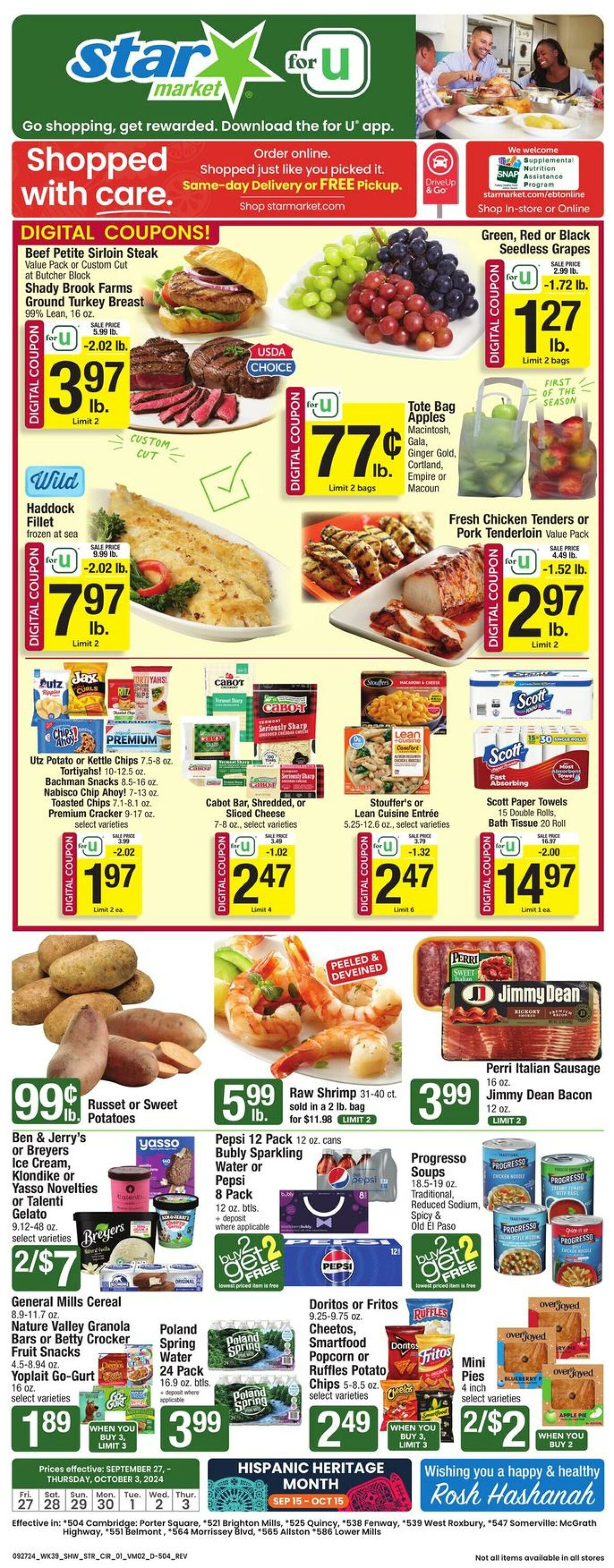 Weekly ad Star Markets 09/27/2024 - 10/03/2024