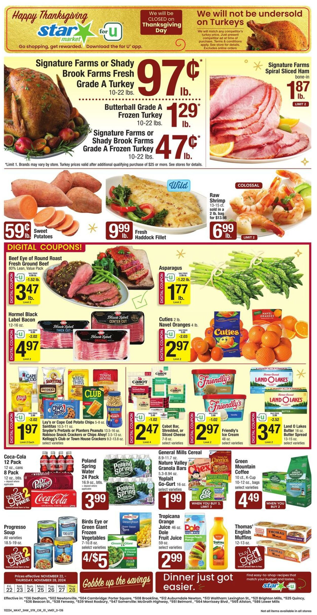 Weekly ad Star Markets 11/22/2024 - 11/28/2024