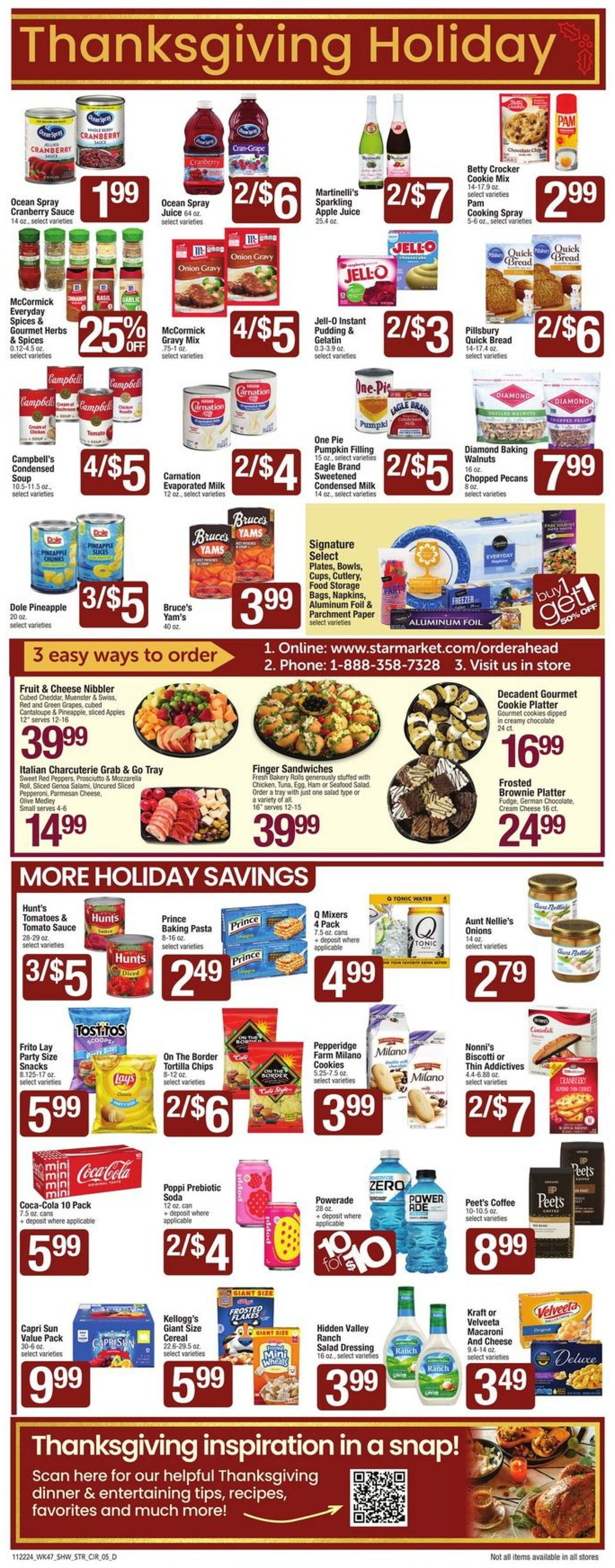 Weekly ad Star Markets 11/22/2024 - 11/28/2024