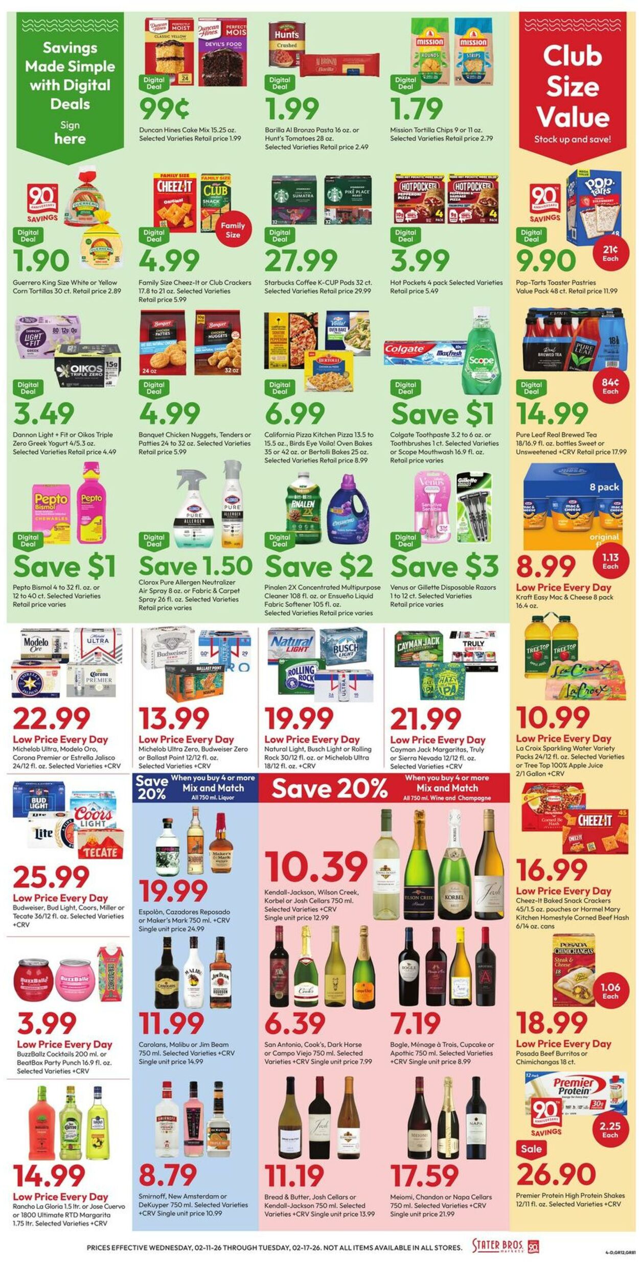 Weekly ad Stater Bros 02/11/2026 - 02/17/2026