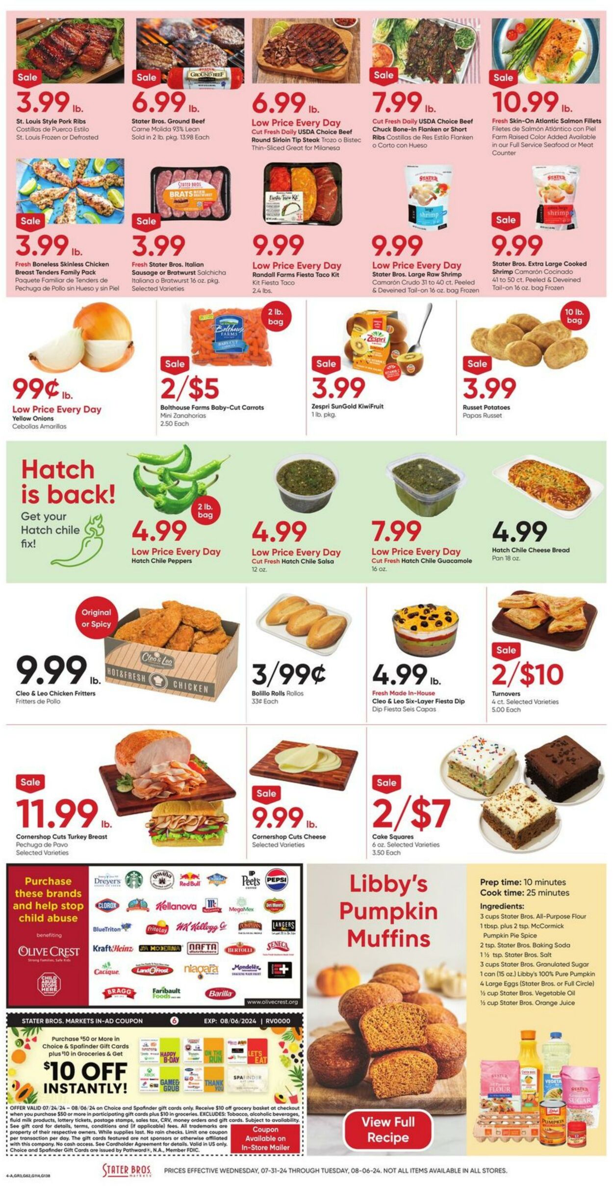 Weekly ad Stater Bros 07/31/2024 - 08/06/2024