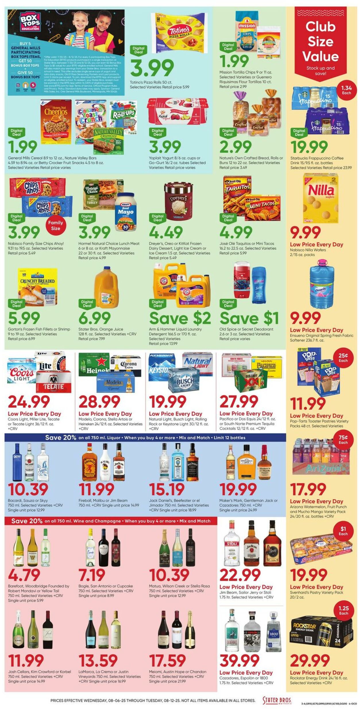 Weekly ad Stater Bros 08/06/2025 - 08/12/2025