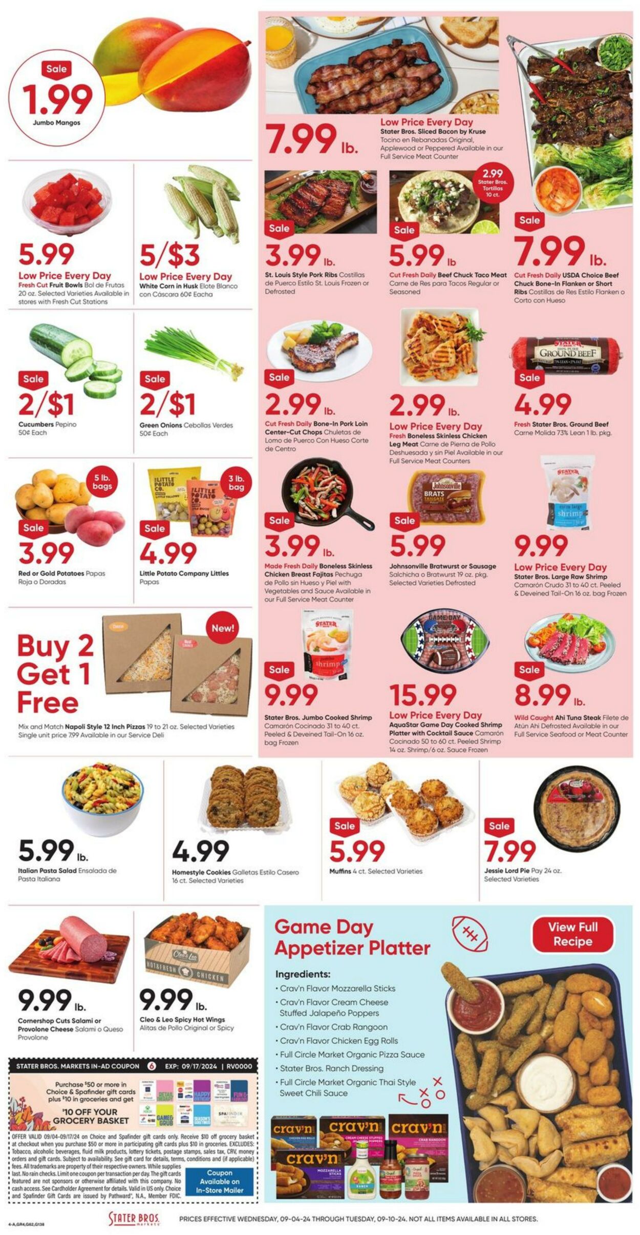 Weekly ad Stater Bros 09/04/2024 - 09/10/2024