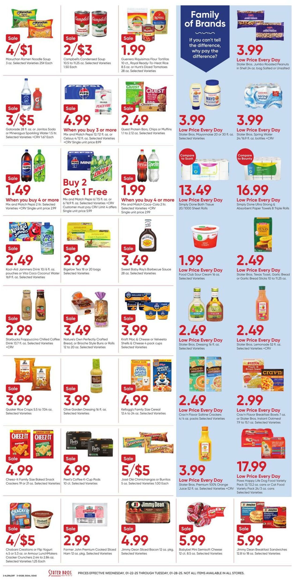 Weekly ad Stater Bros 01/22/2025 - 01/28/2025