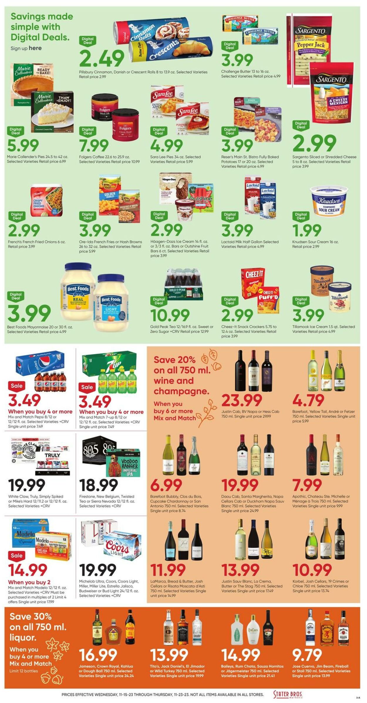 Weekly ad Stater Bros 11/15/2023 - 11/23/2023