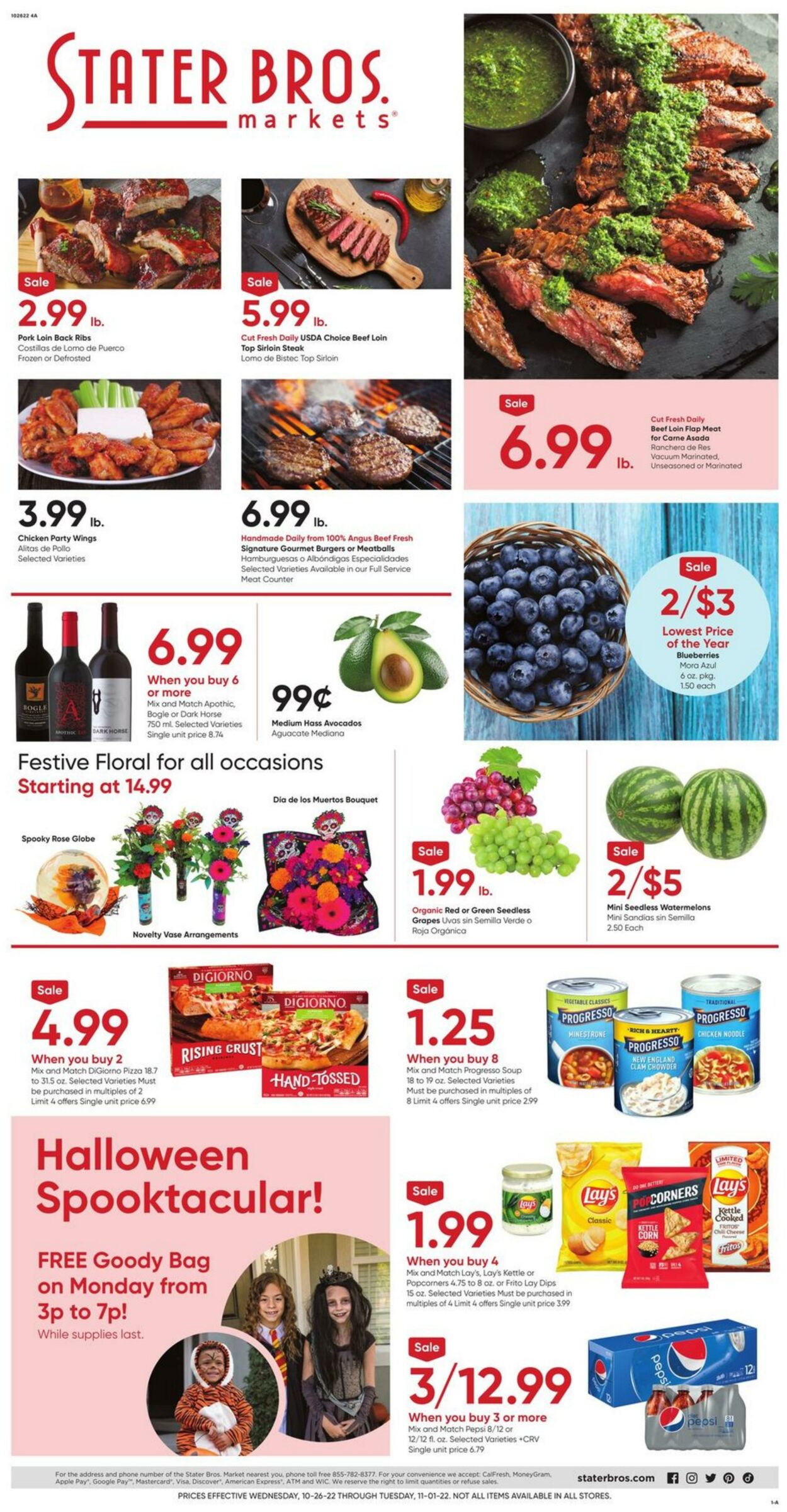 Weekly ad Stater Bros 10/26/2022 - 11/01/2022