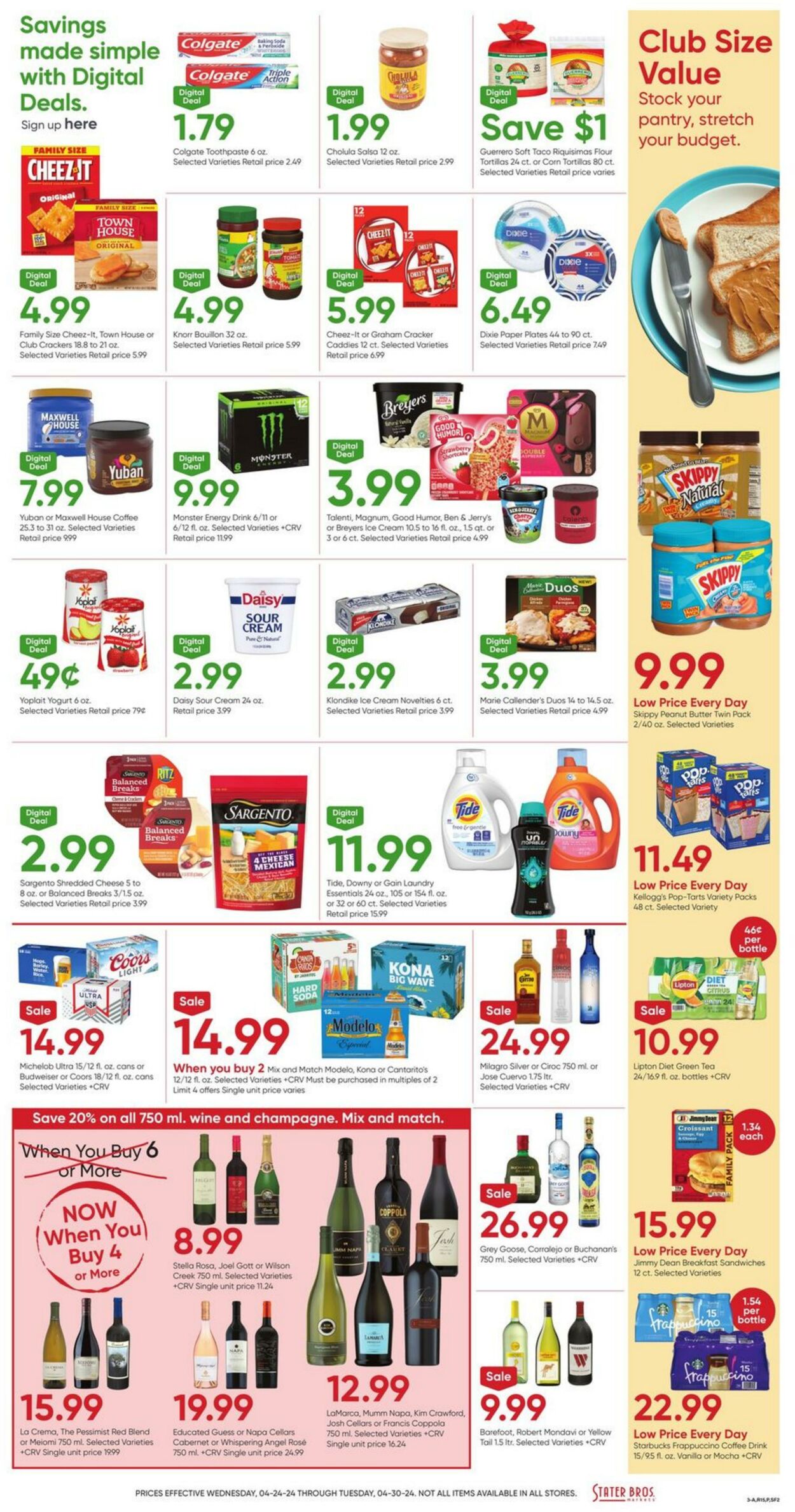 Weekly ad Stater Bros 04/24/2024 - 04/30/2024
