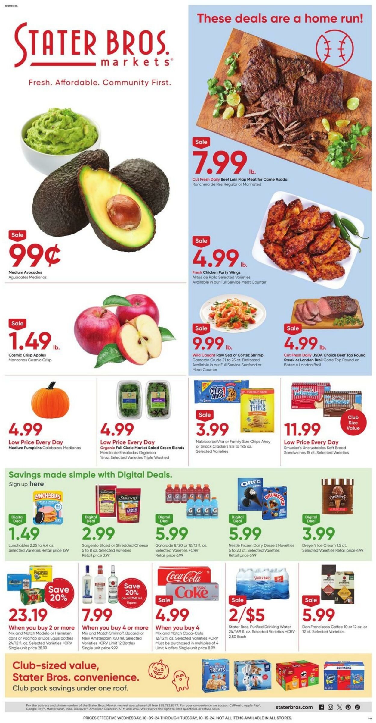 Weekly ad Stater Bros 10/09/2024 - 10/15/2024