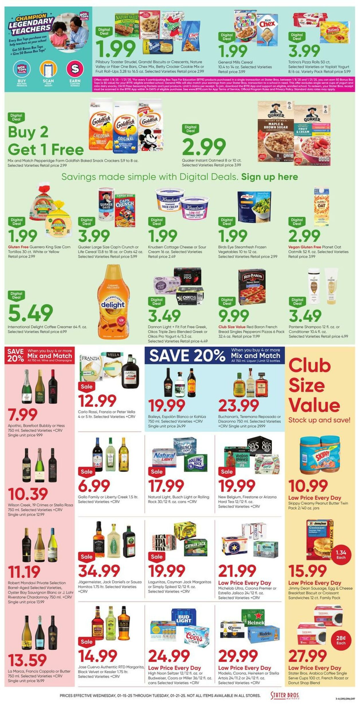 Weekly ad Stater Bros 01/15/2025 - 01/21/2025