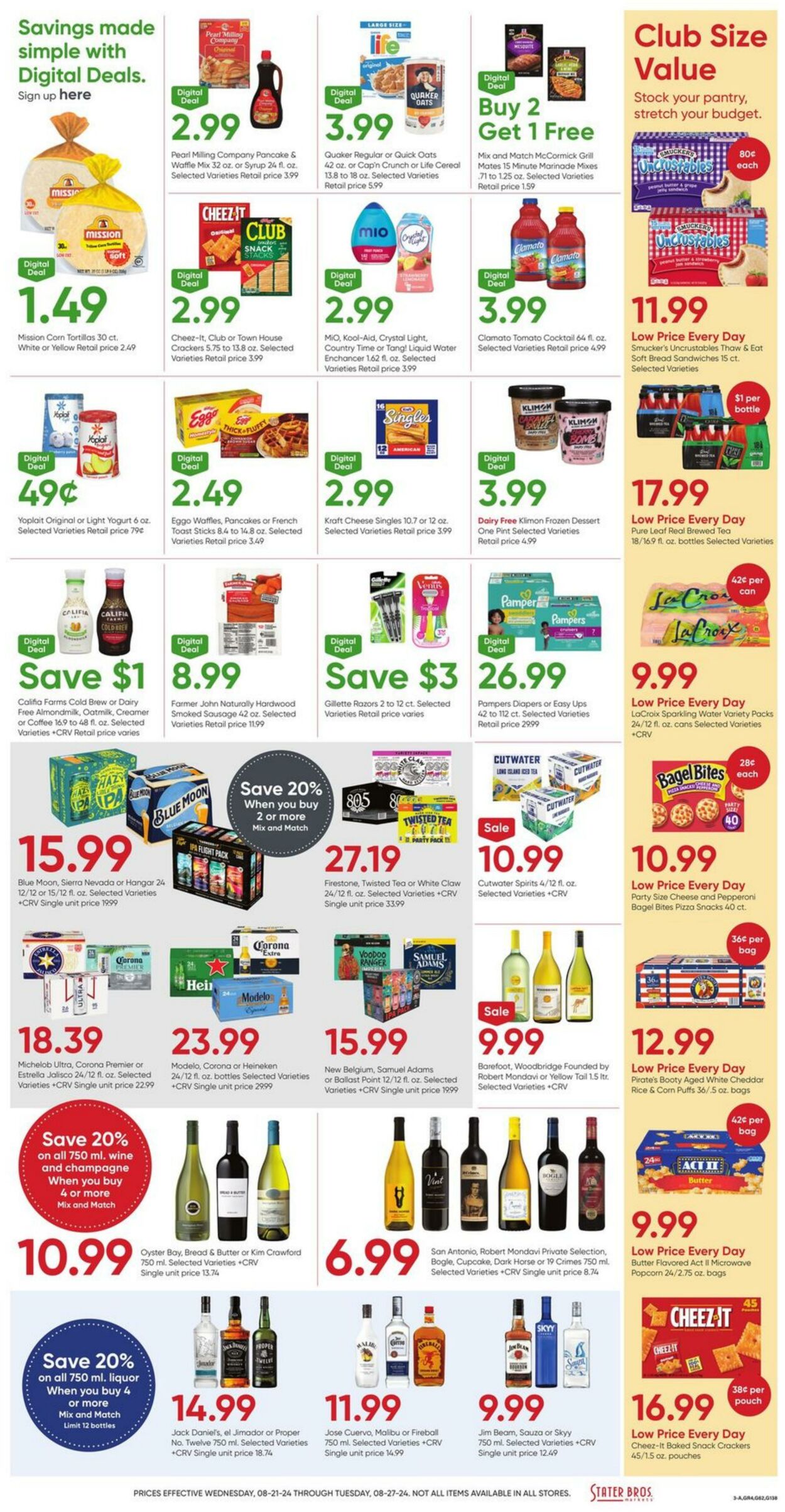 Weekly ad Stater Bros 08/21/2024 - 08/27/2024