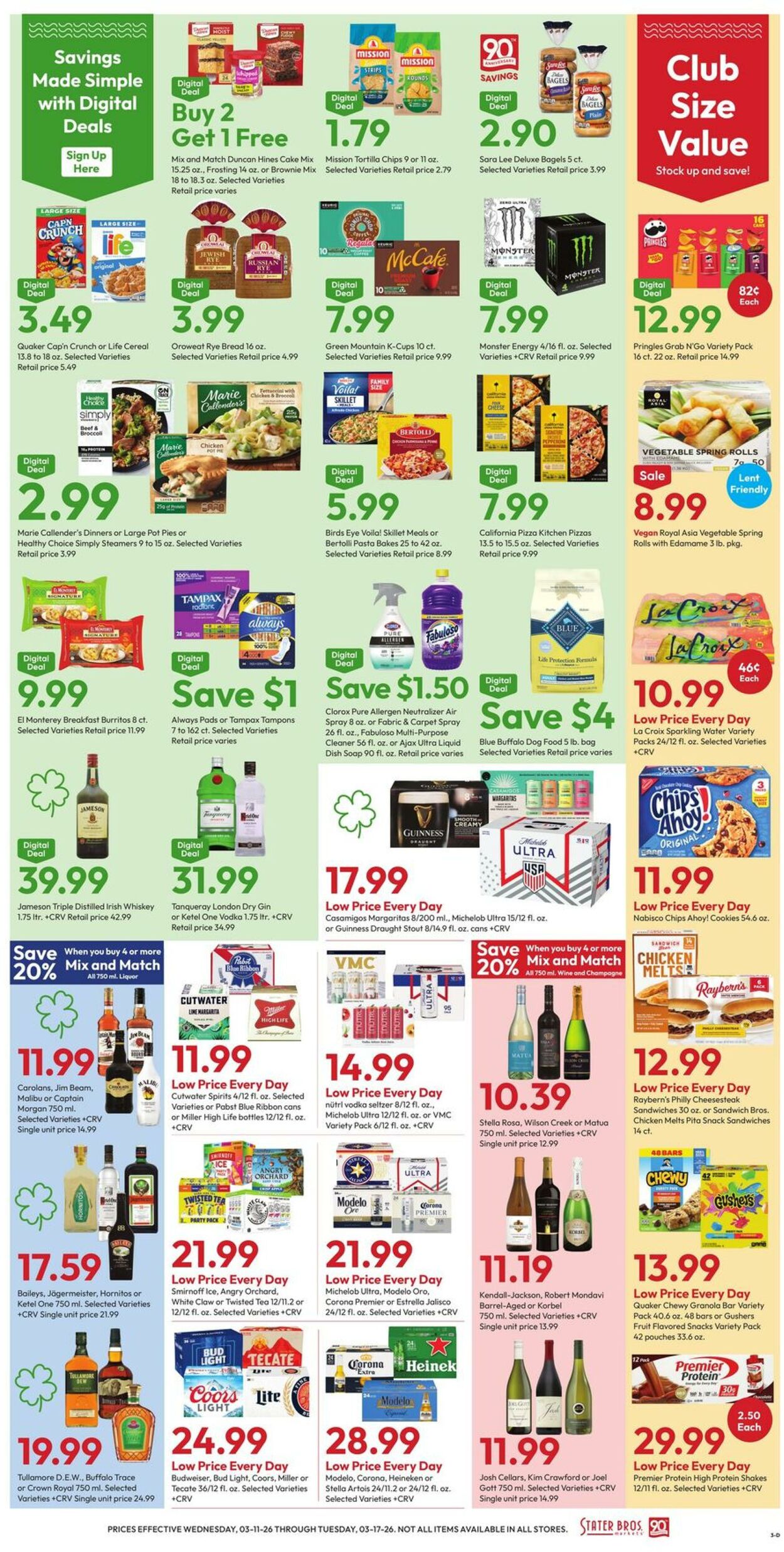 Weekly ad Stater Bros 03/11/2026 - 03/17/2026
