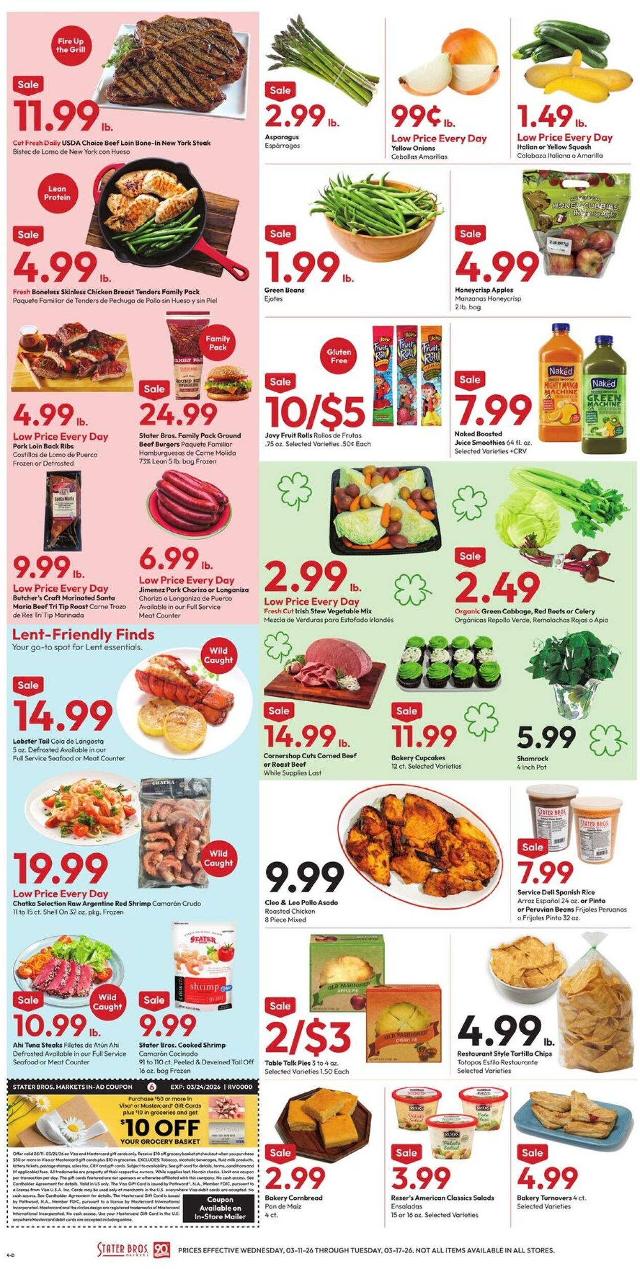 Weekly ad Stater Bros 03/11/2026 - 03/17/2026