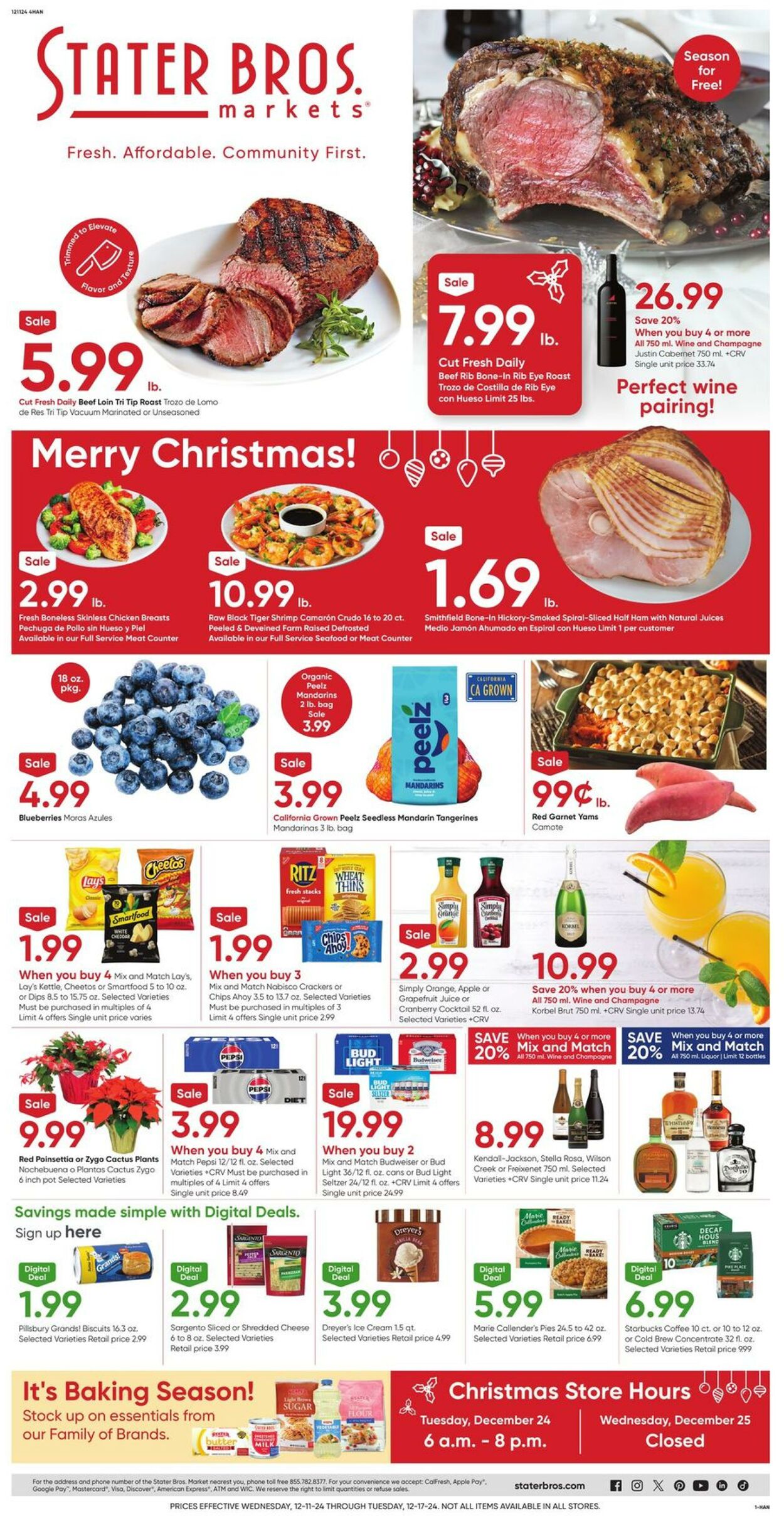 Weekly ad Stater Bros 12/11/2024 - 12/17/2024