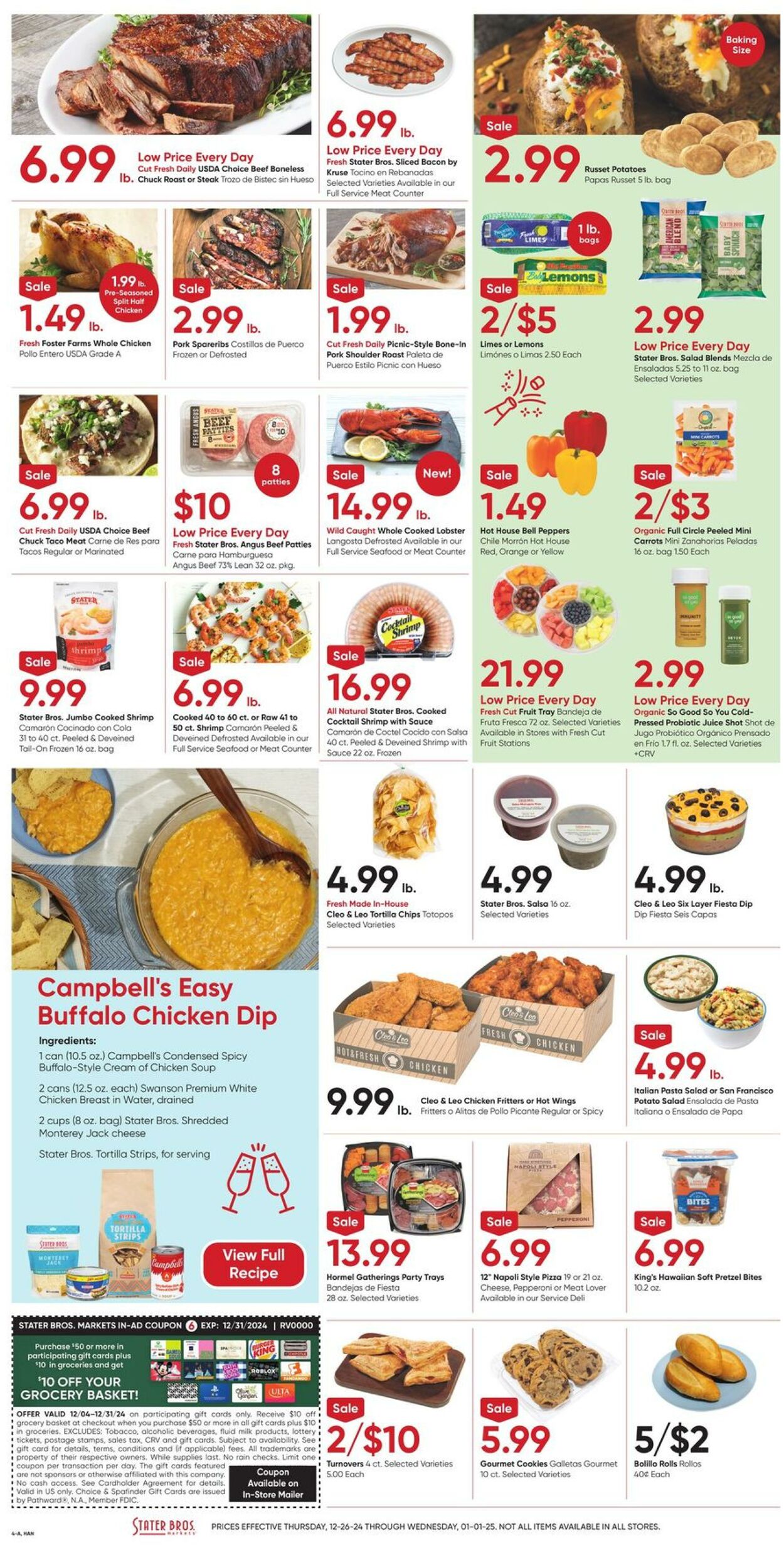 Weekly ad Stater Bros 12/26/2024 - 01/01/2025