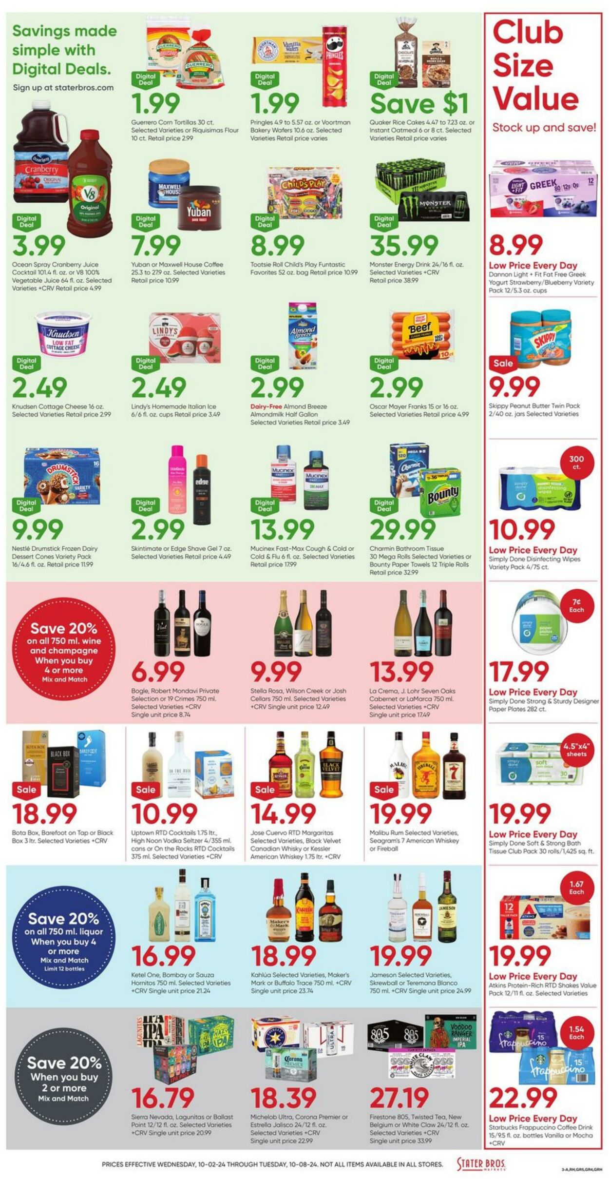 Weekly ad Stater Bros 10/02/2024 - 10/08/2024