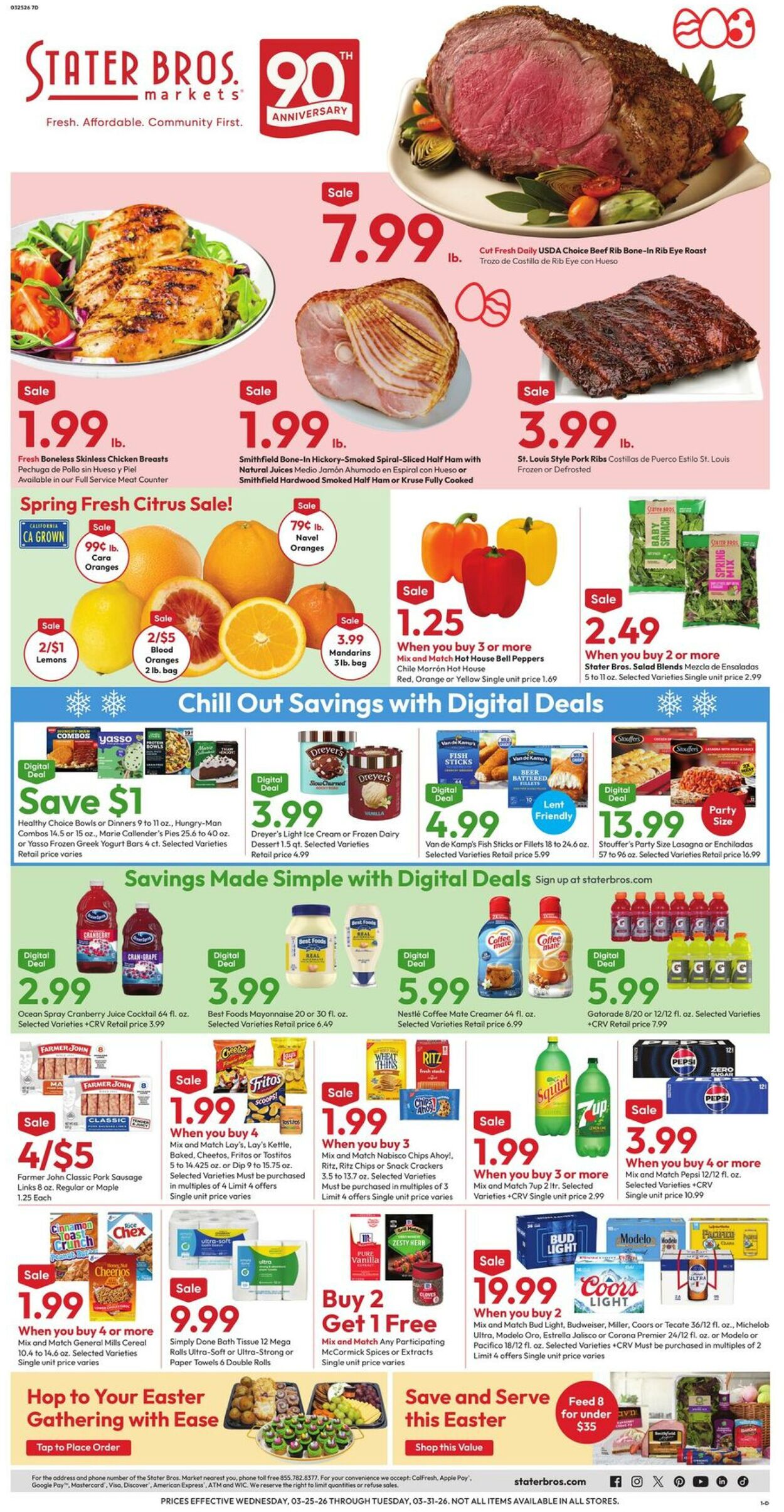 Weekly ad Stater Bros 03/25/2026 - 03/31/2026