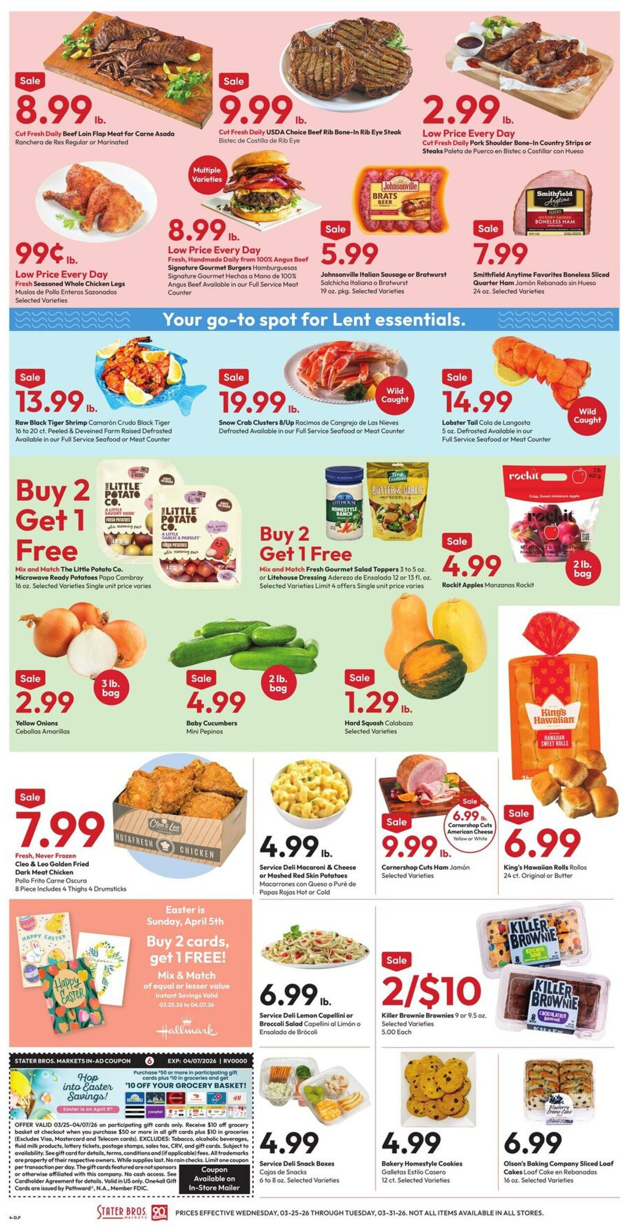 Weekly ad Stater Bros 03/25/2026 - 03/31/2026